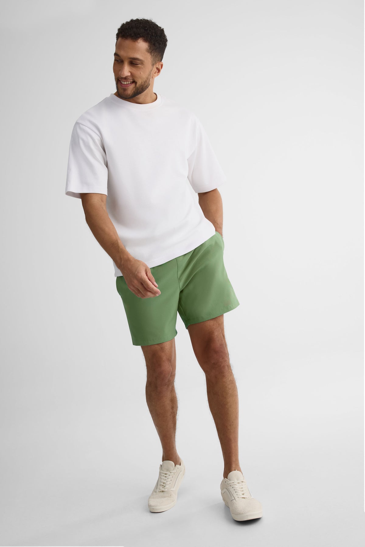 Maillot de bain long avec poche – Homme && VERT
