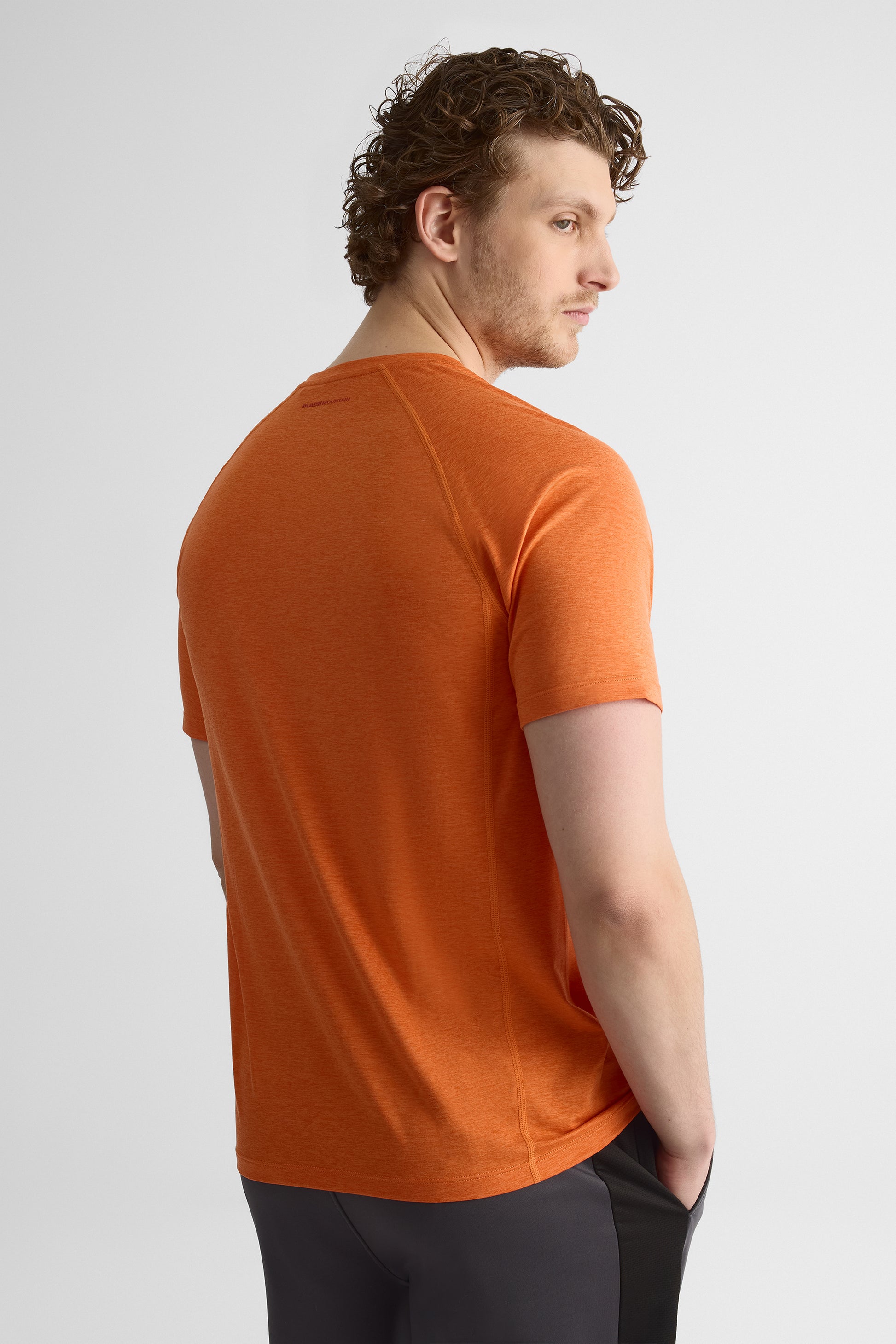 Chandail M/courtes raglan graphique – Homme && ORANGE