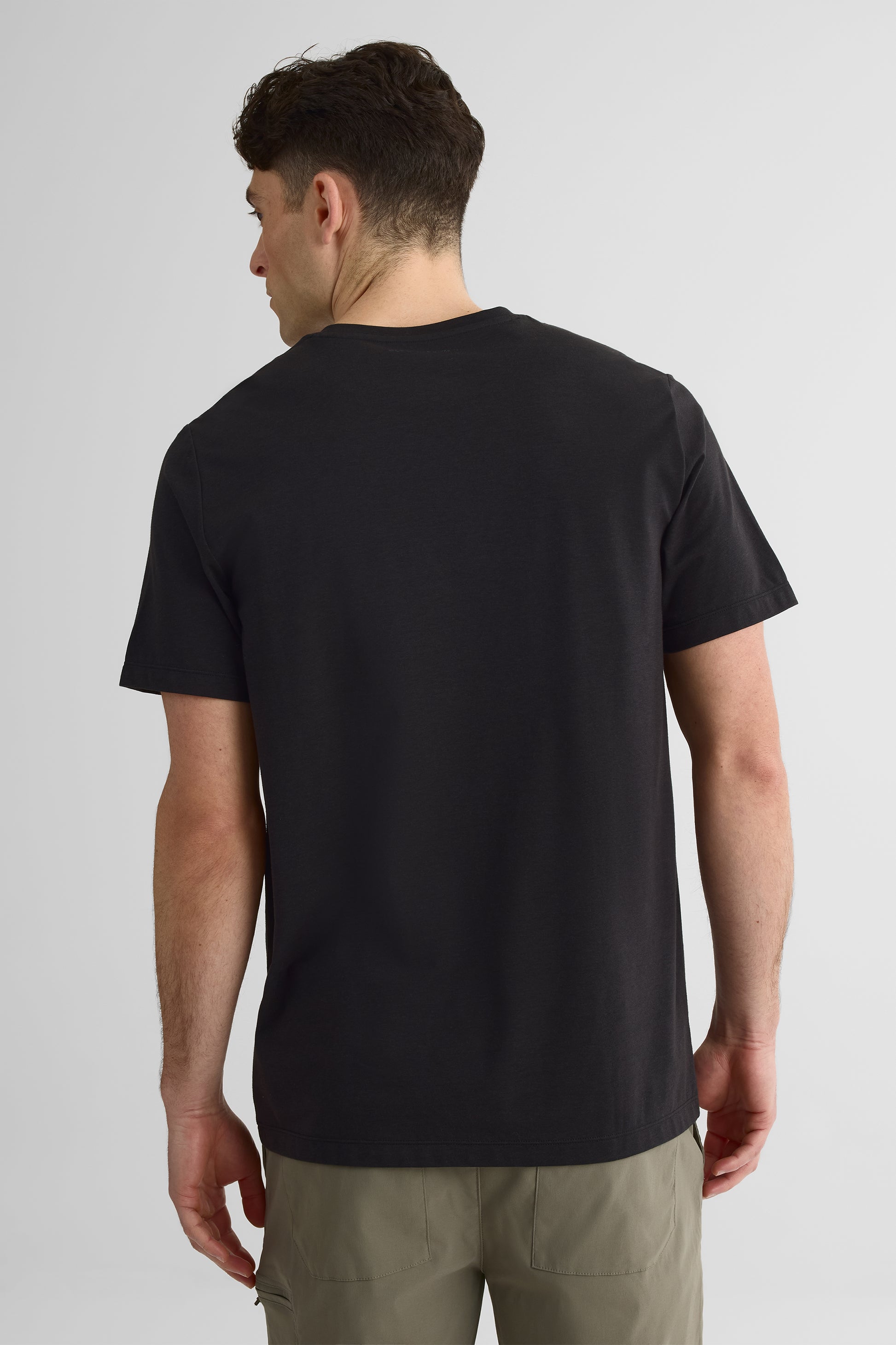 Chandail M/courtes col rond en Bamboo Tech - Femme && NOIR