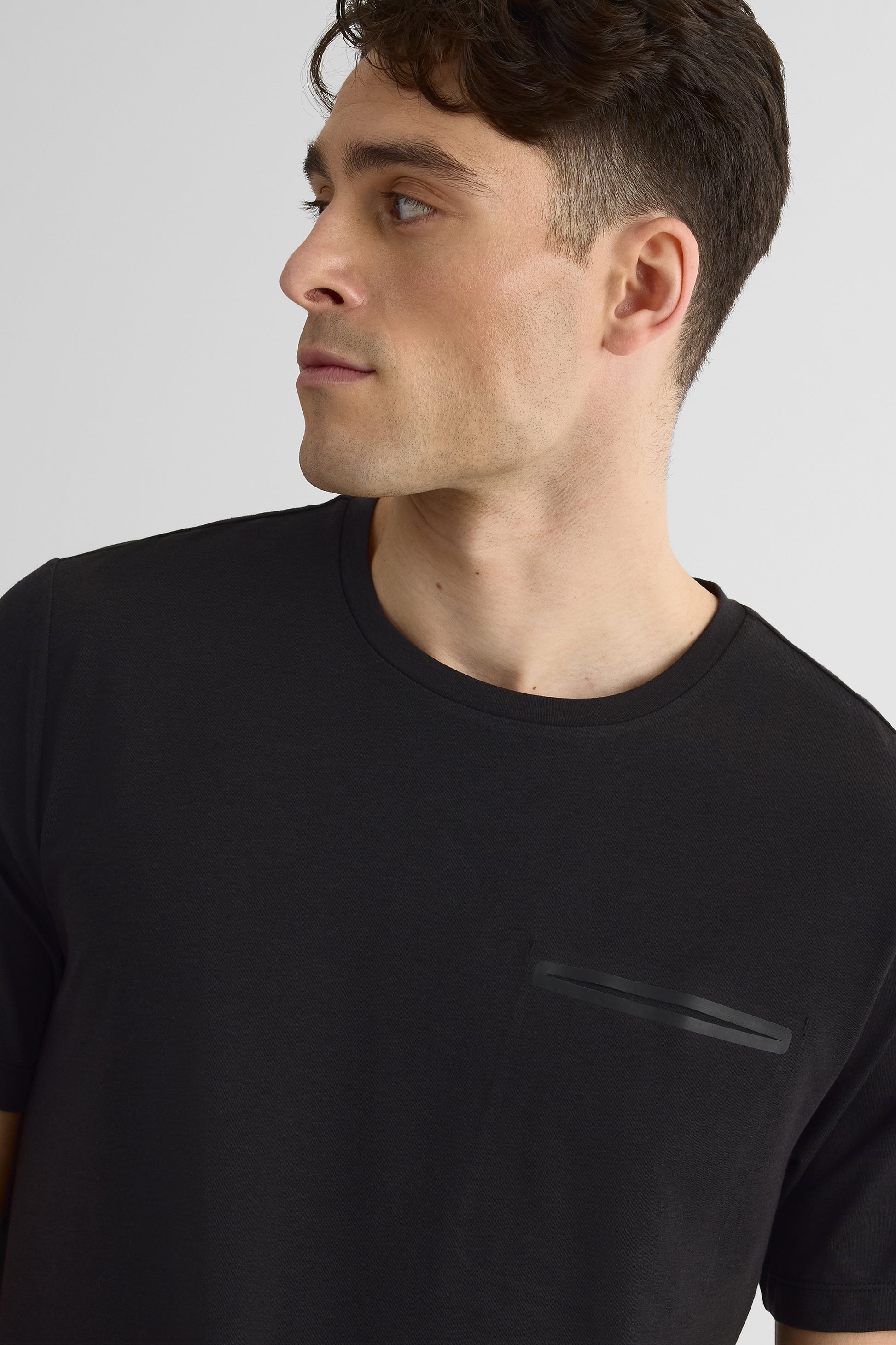 Chandail M/courtes col rond en Bamboo Tech - Femme && NOIR