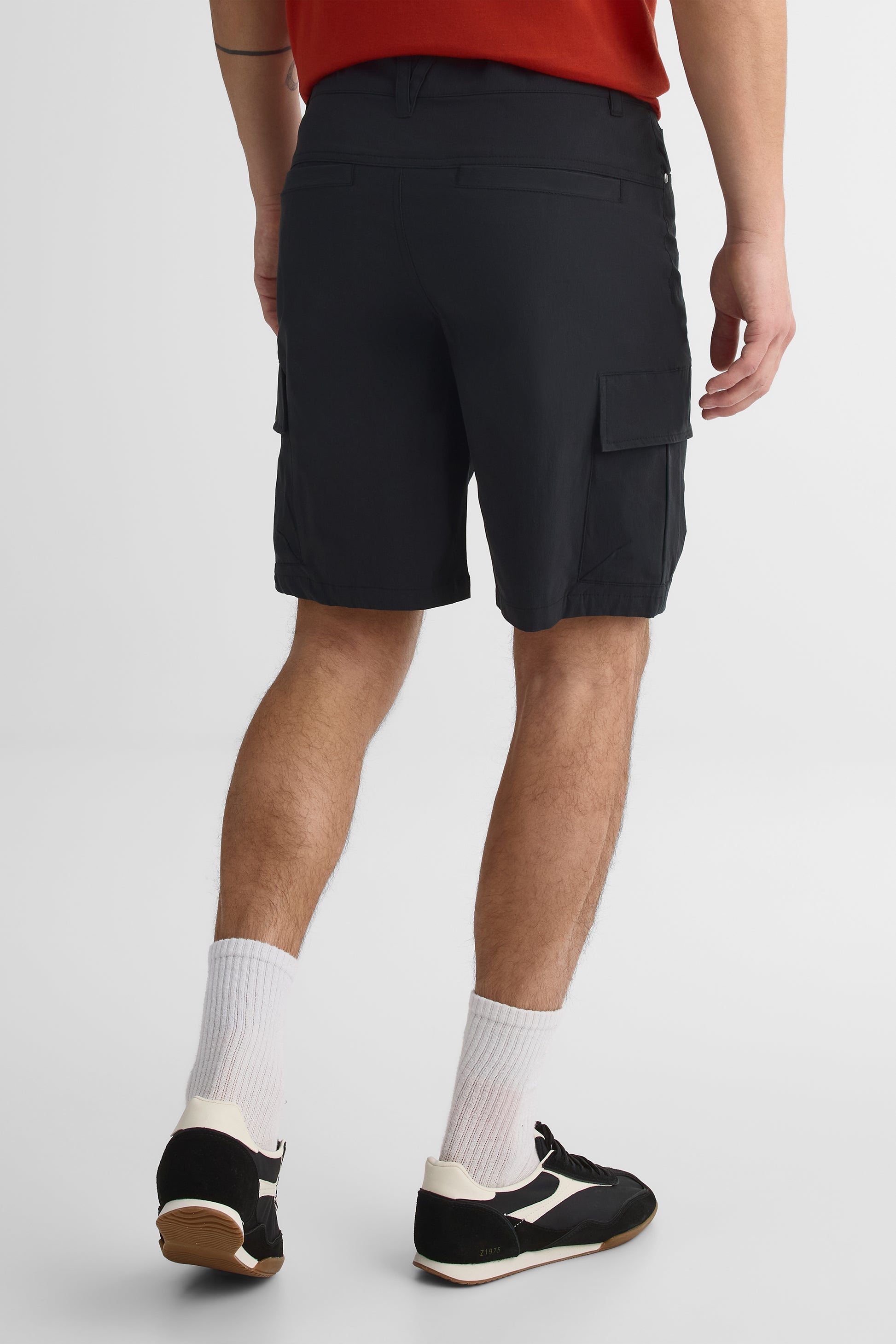 Short cargo stretch avec poches – Homme && NOIR