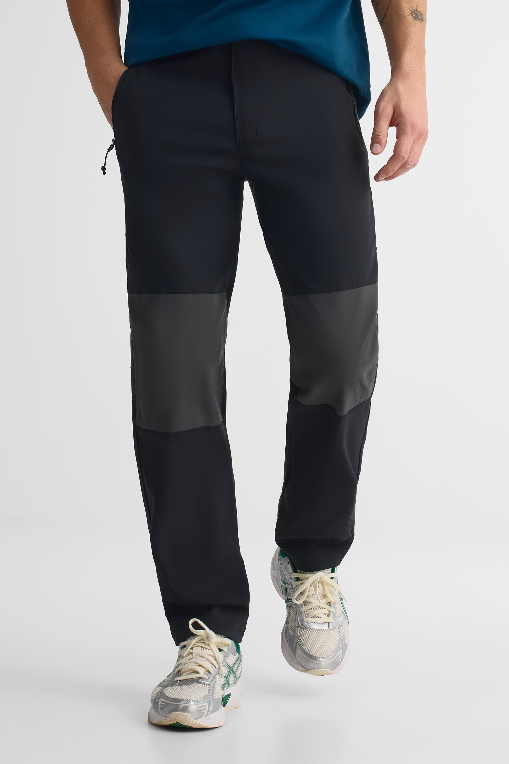 Pantalon patch coupe droite - Homme && NOIR/MULTI