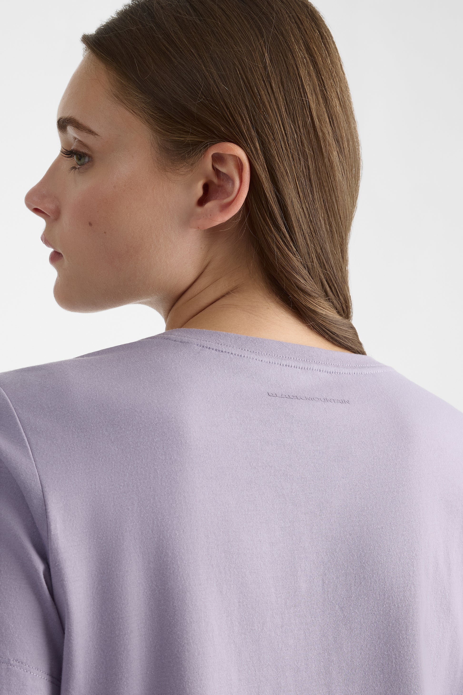 Chandail cropped boxy en coton bio - Femme && LAVANDE