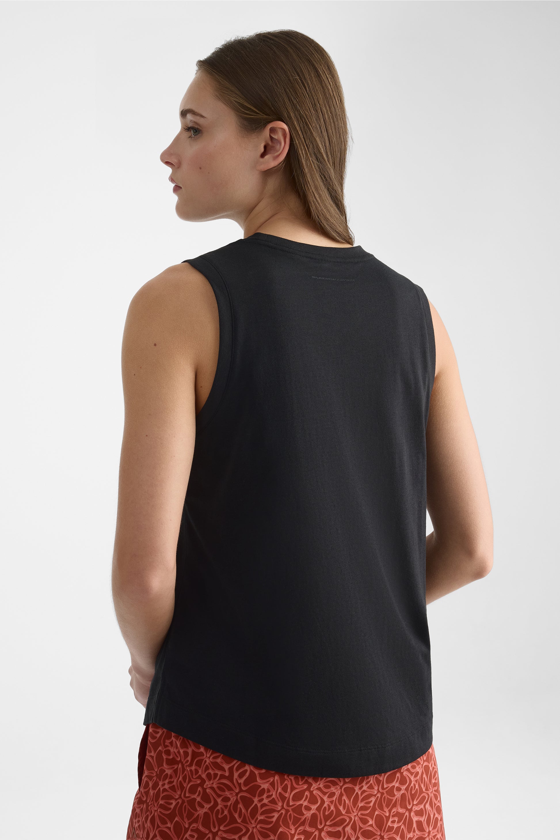 Camisole tank graphique en coton bio - Ado fille && NOIR