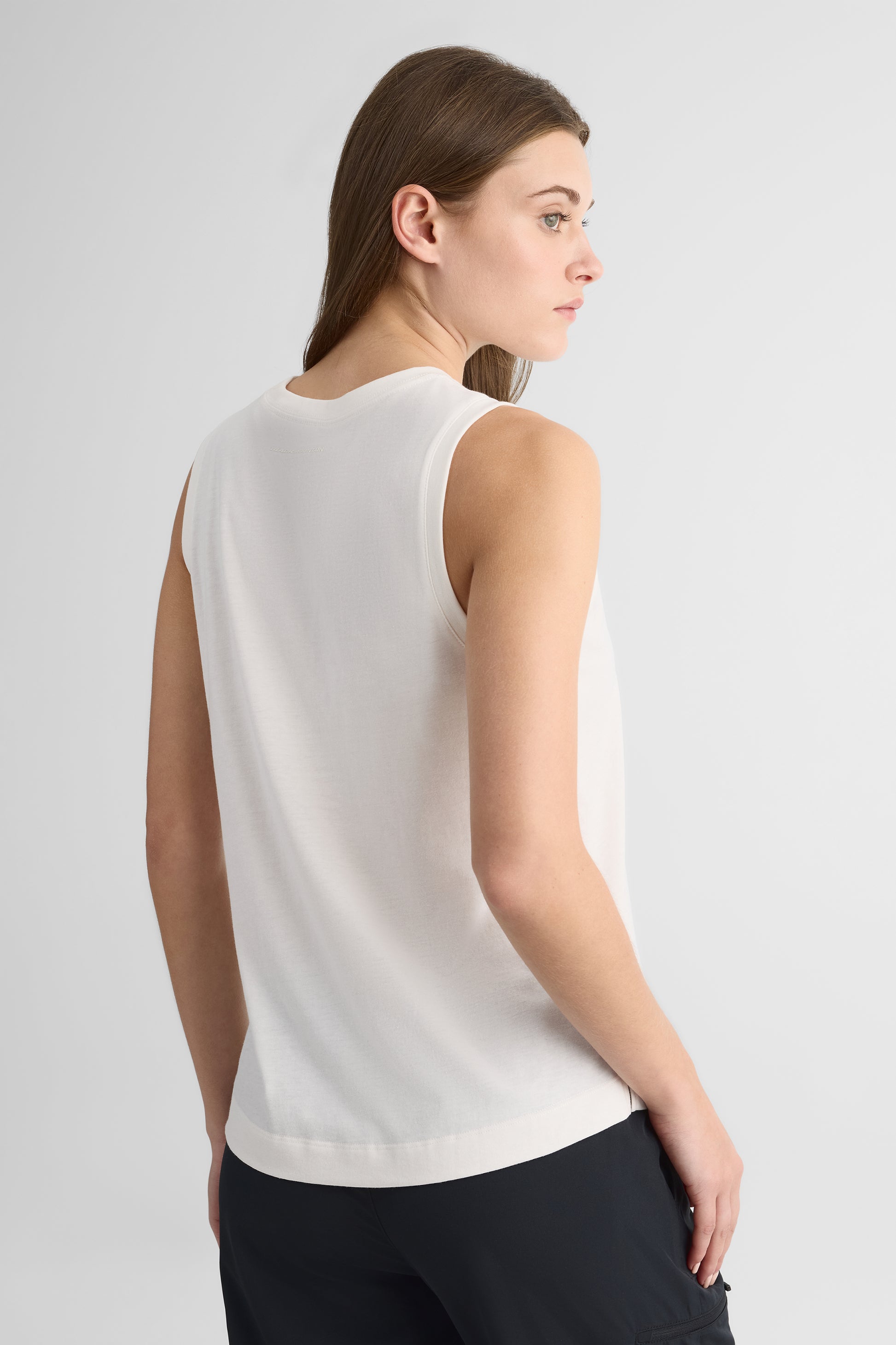 Camisole tank graphique en coton bio - Ado fille && BLANC