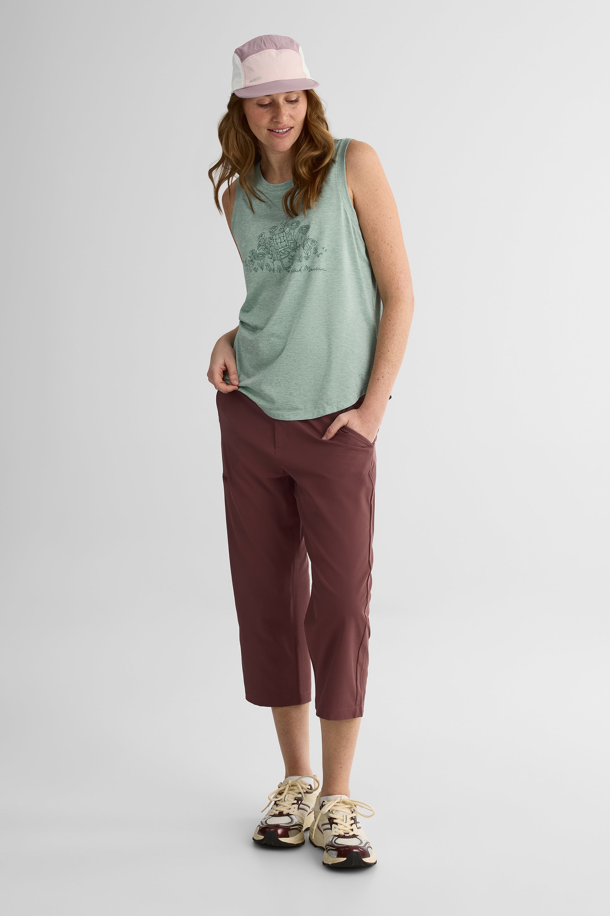 Camisole boxy à fentes – Femme && VERT MIXTE
