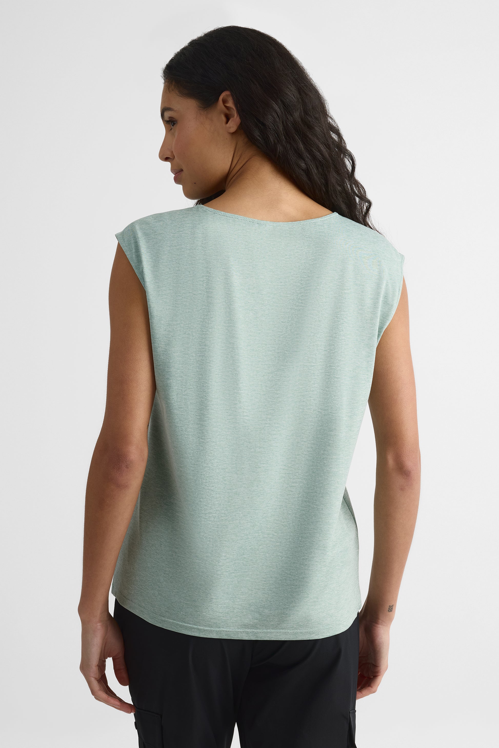 Camisole col rond semi-ajustée – Femme && VERT MIXTE