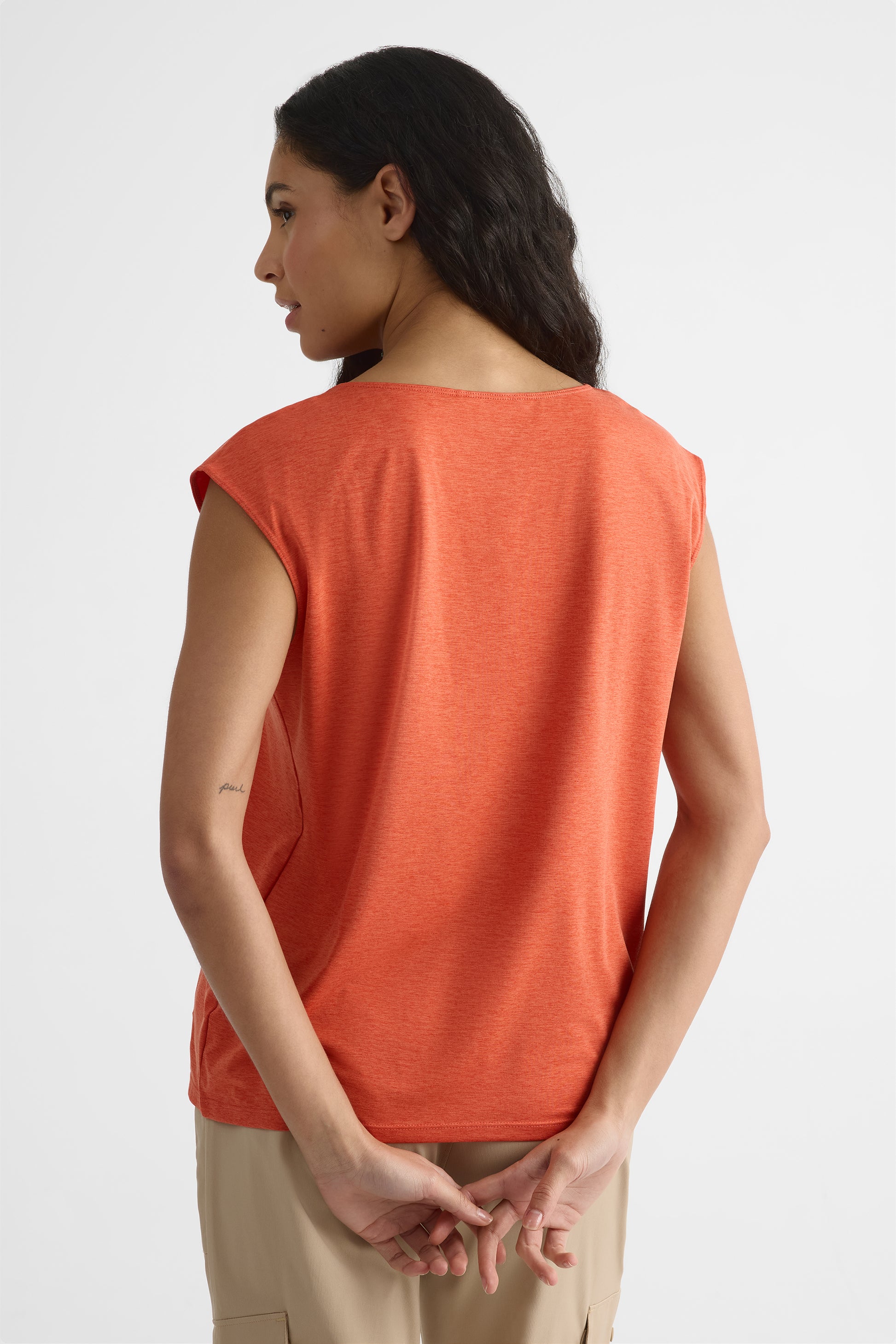 Camisole col rond semi-ajustée – Femme && ORANGE