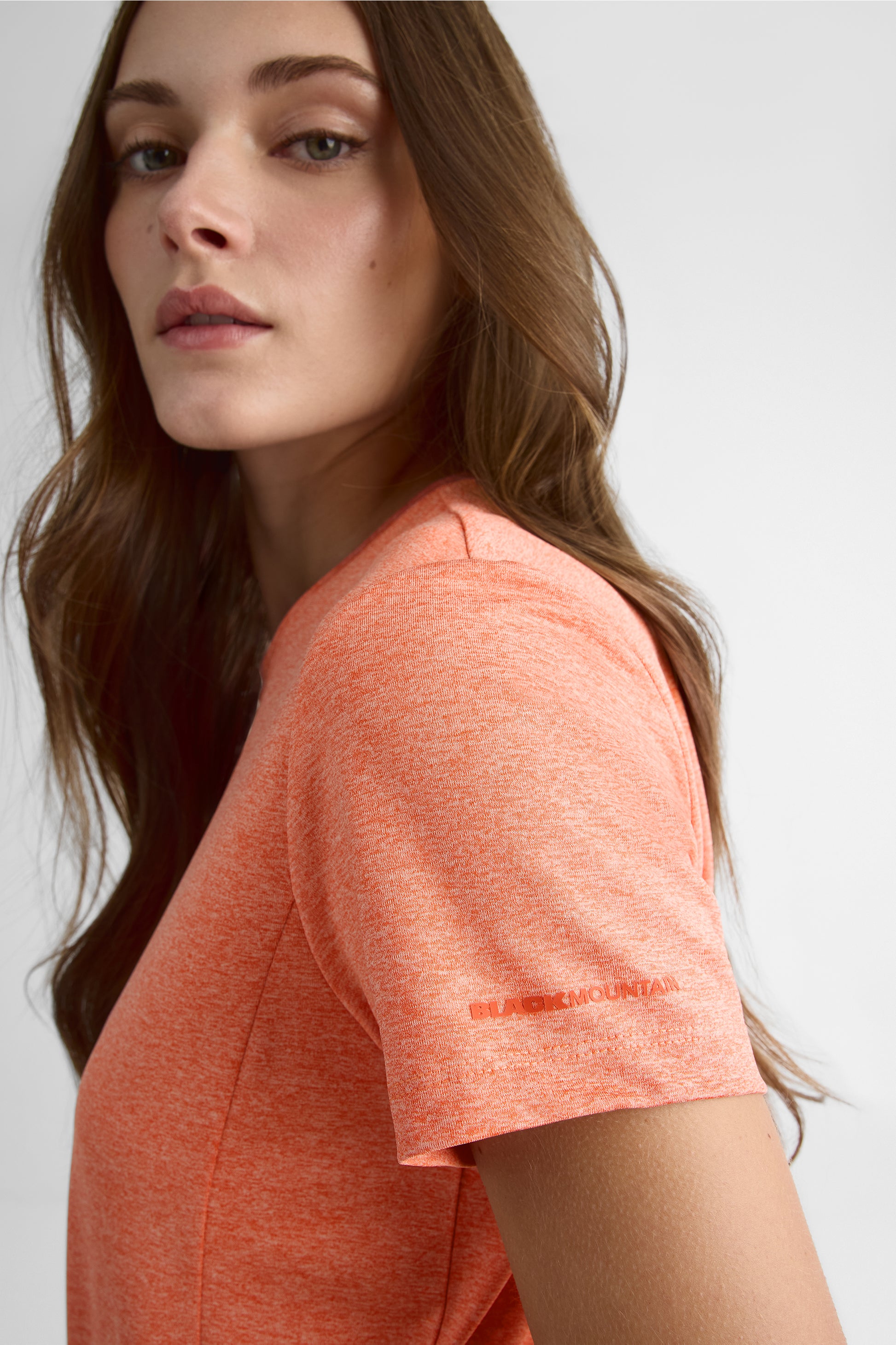 Robe M/courtes semi-ajustée avec poches - Femme && ORANGE