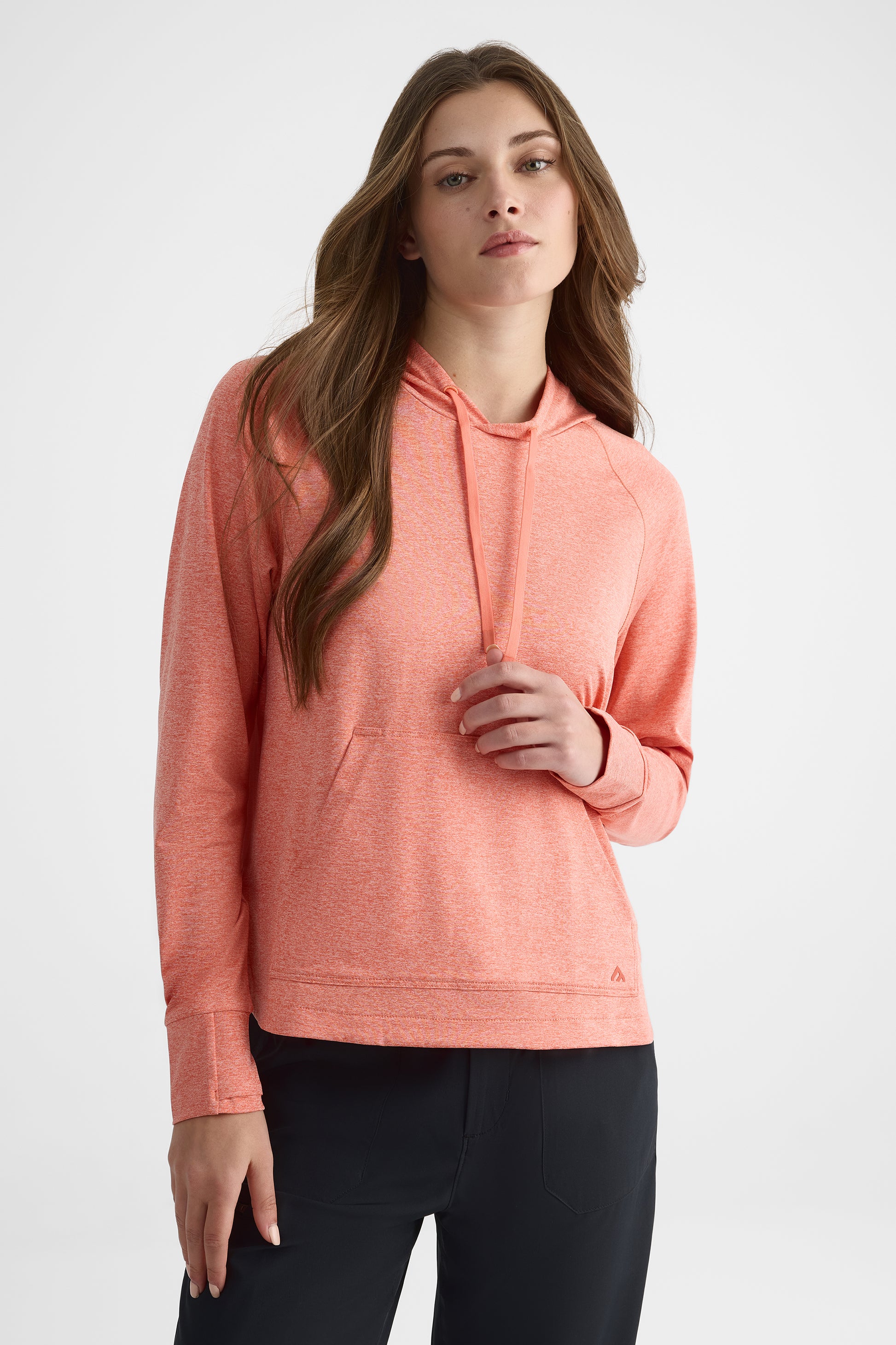 Chandail ouaté à capuchon – Femme && ORANGE