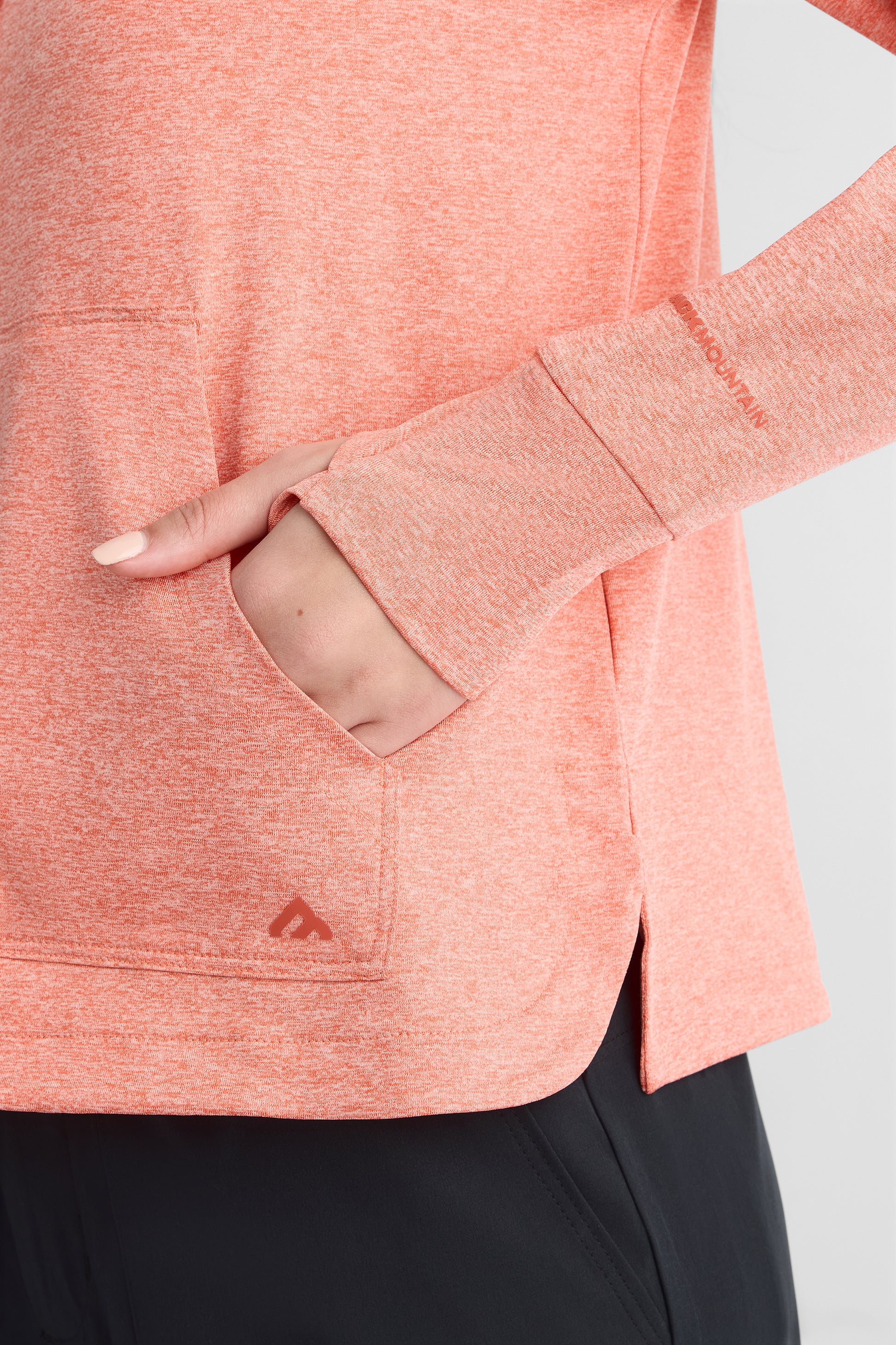 Chandail ouaté à capuchon – Femme && ORANGE