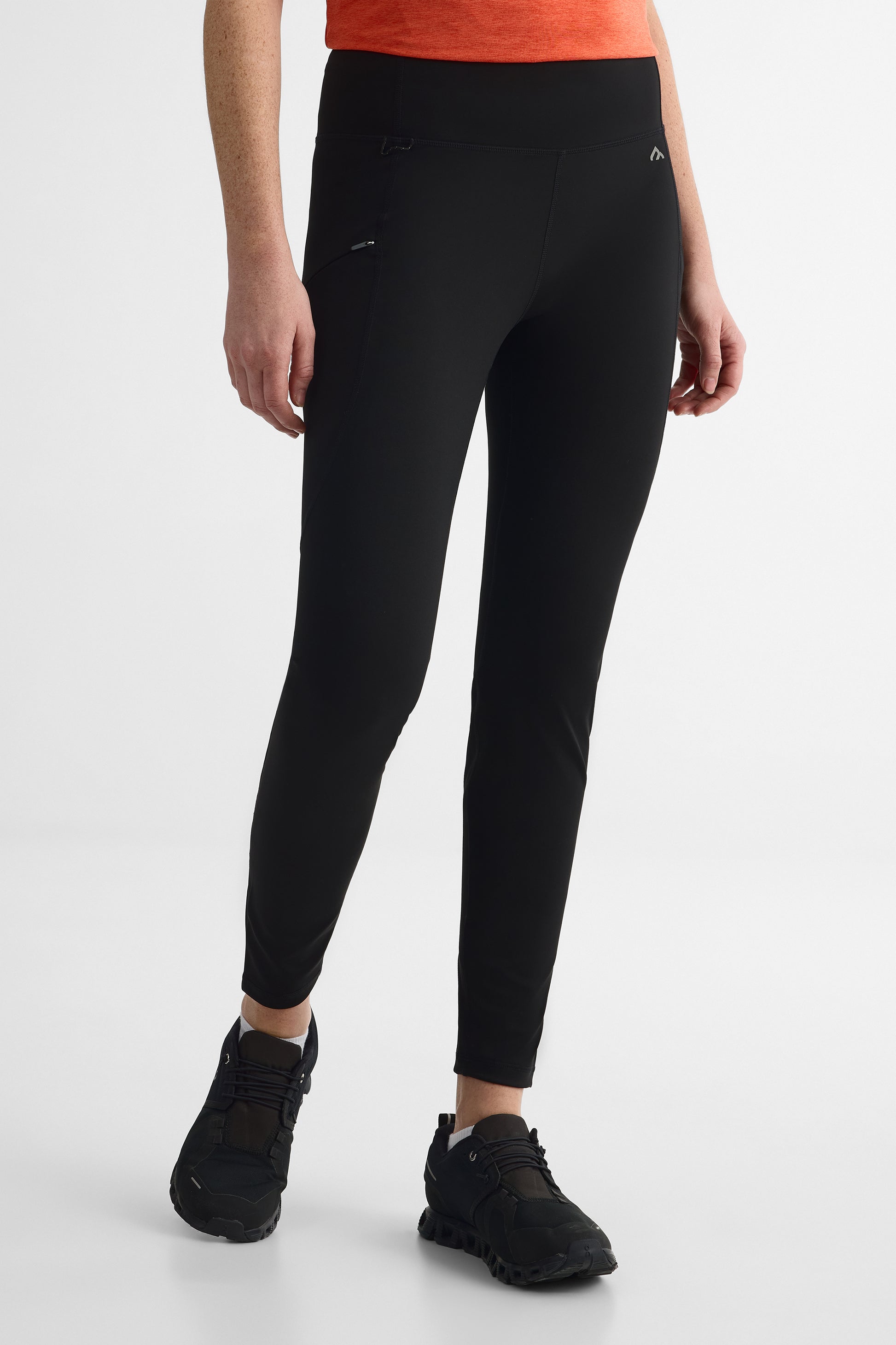 Legging ajusté avec poches zippées - Femme && NOIR