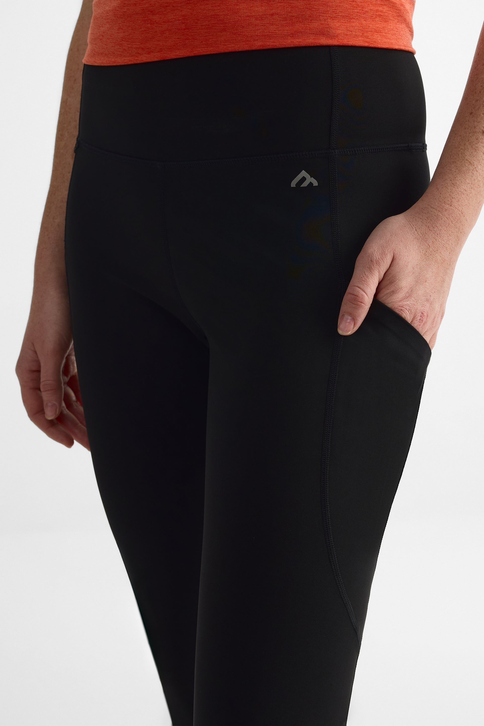 Legging ajusté avec poches zippées - Femme && NOIR