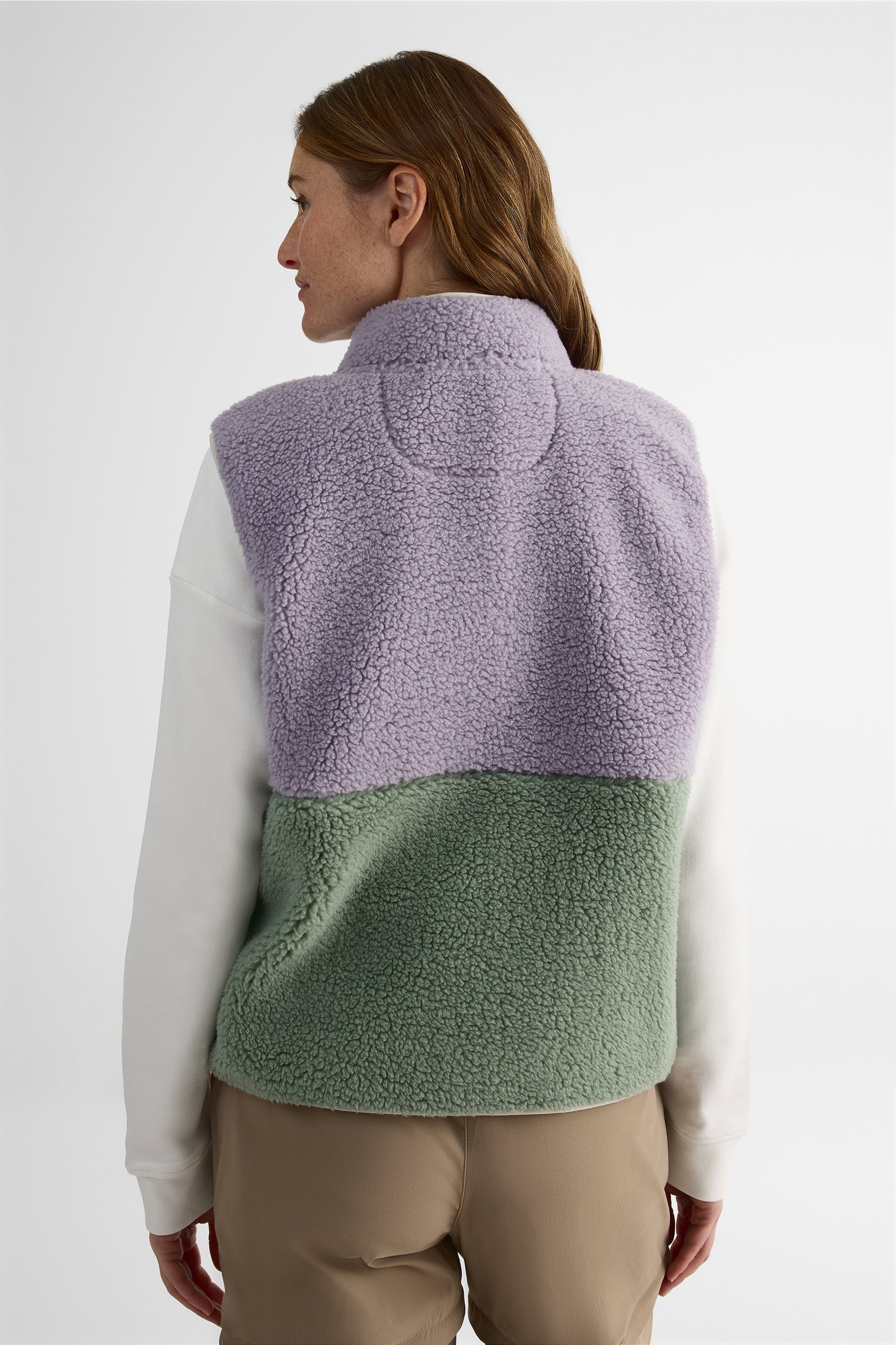 Veste ouatée color block – Femme && LAVANDE
