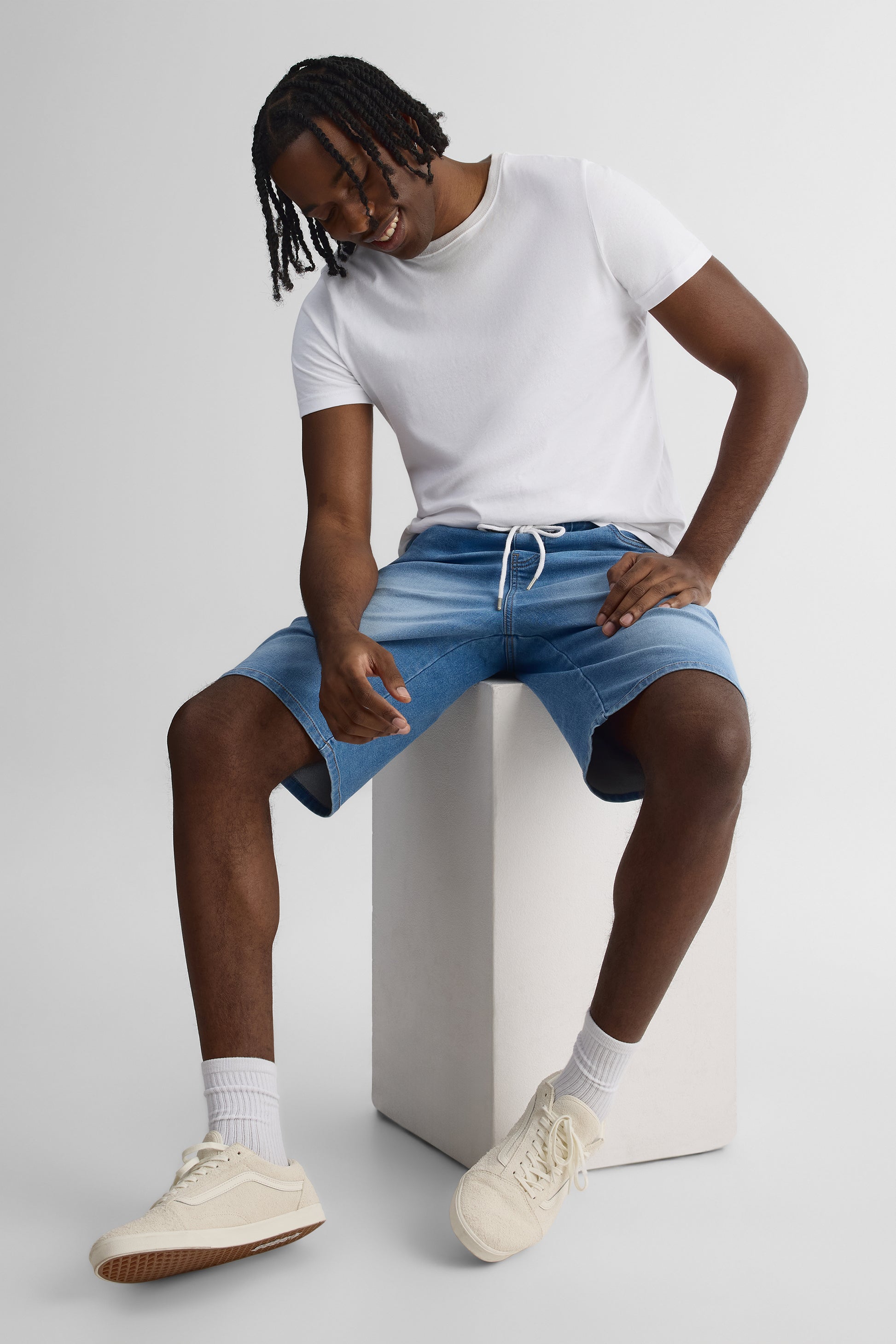 Hommes - Short && DENIM PALE