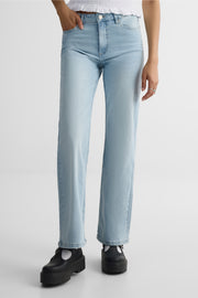 Jeans 90' jambe droite confort - Femme && DENIM PALE