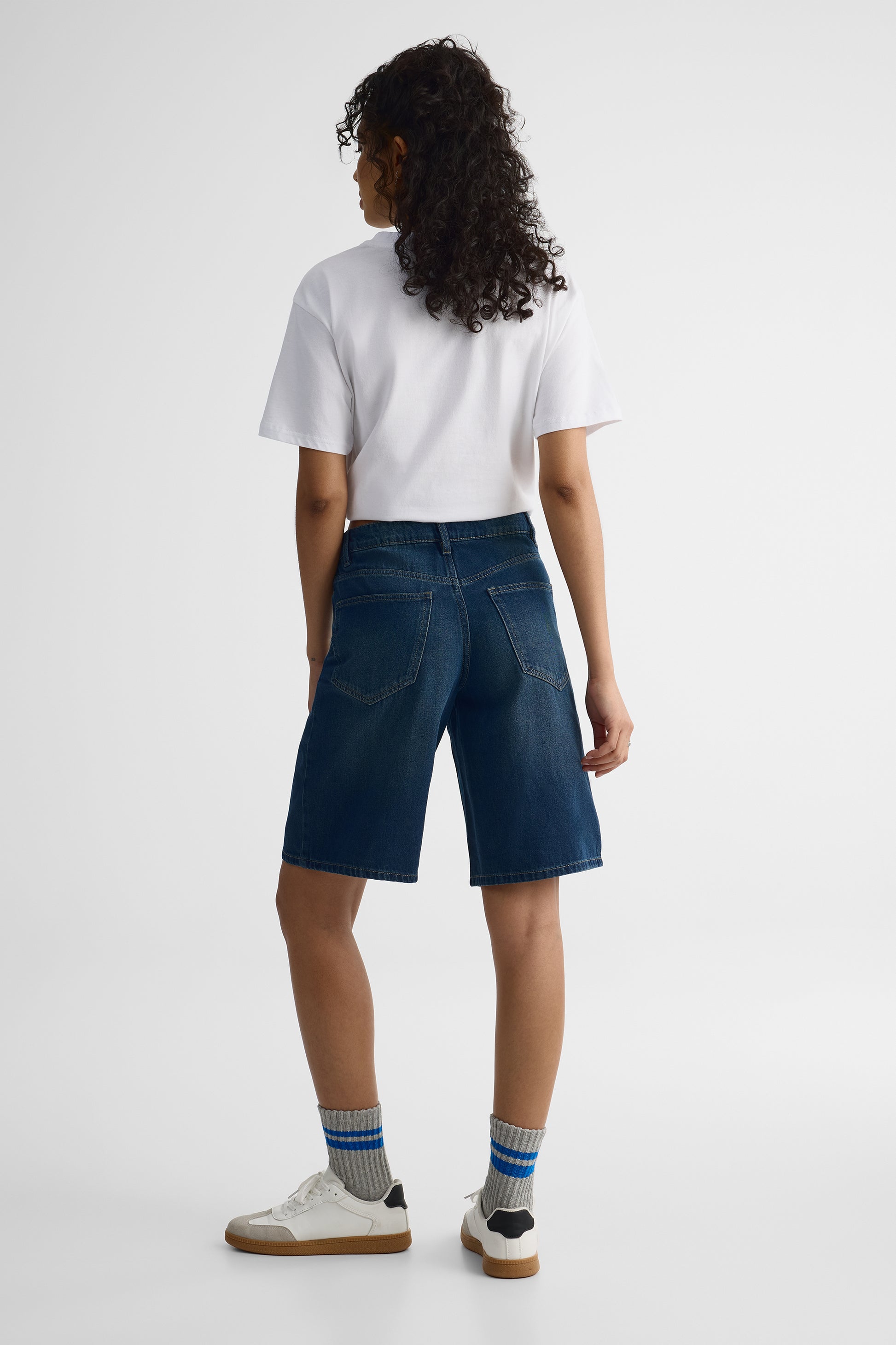 Bermuda denim bas taille en coton - Homme && DENIM