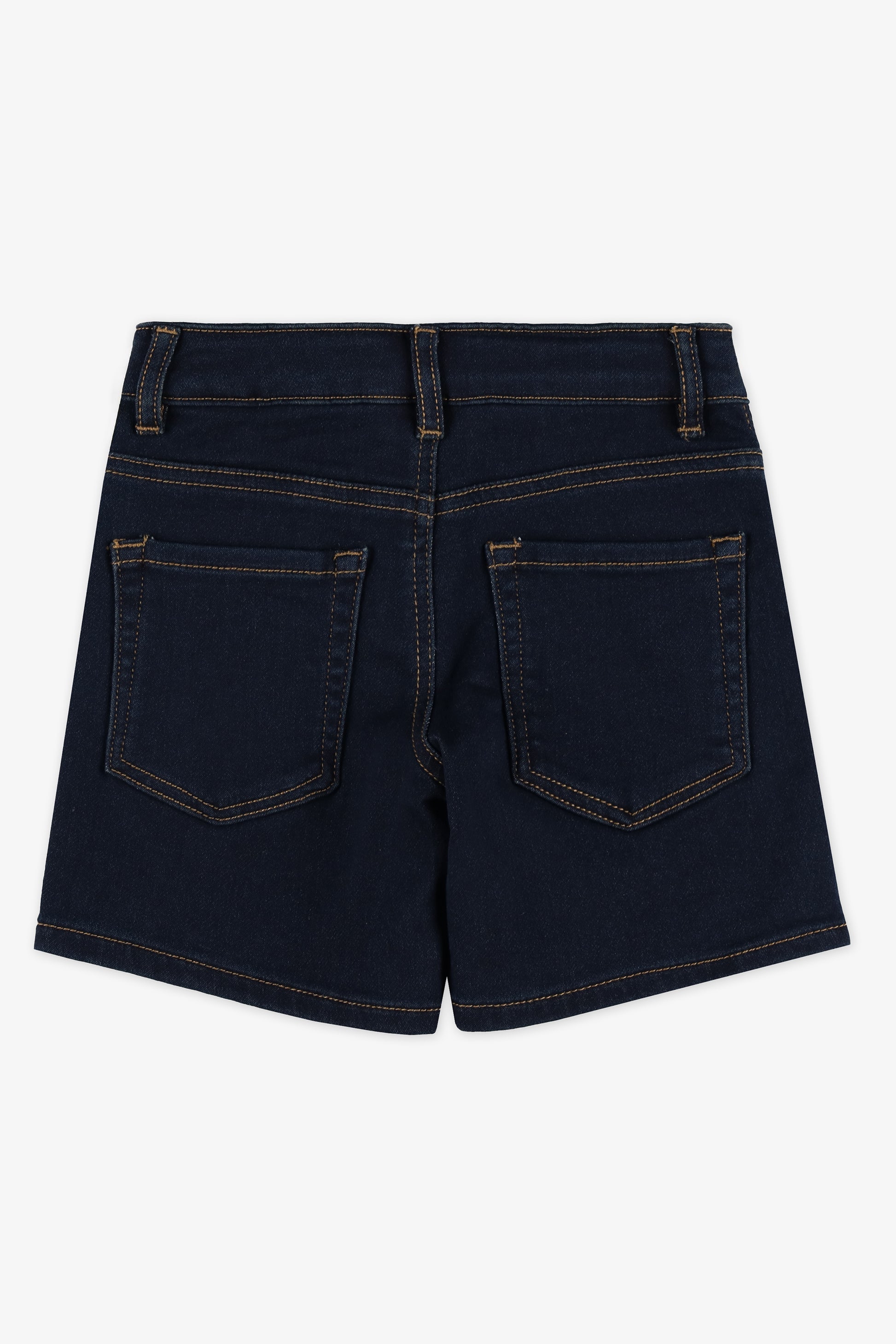 Bermuda en denim stretch - Enfant garçon && INDIGO