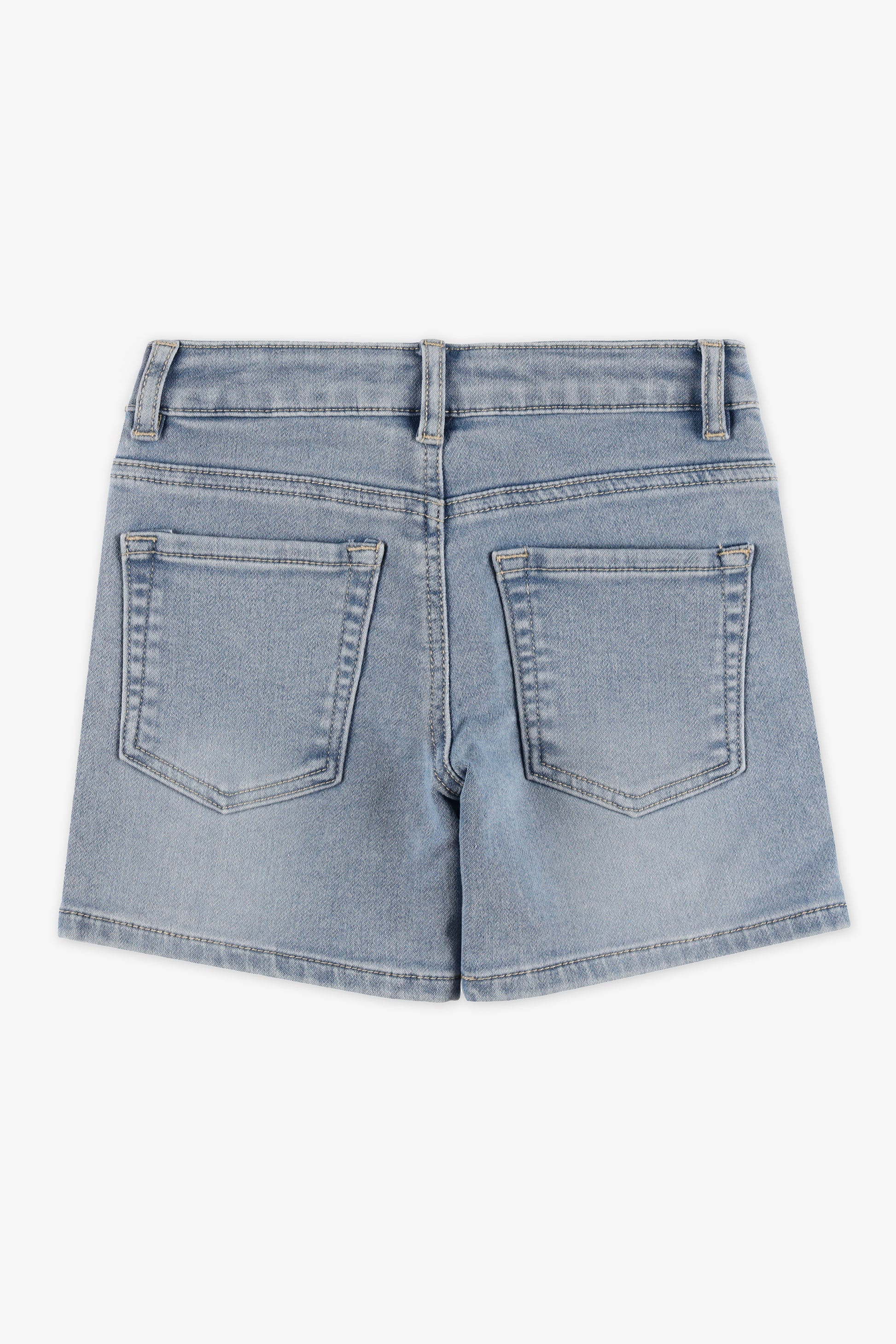 Bermuda en denim stretch - Enfant garçon && DENIM PALE