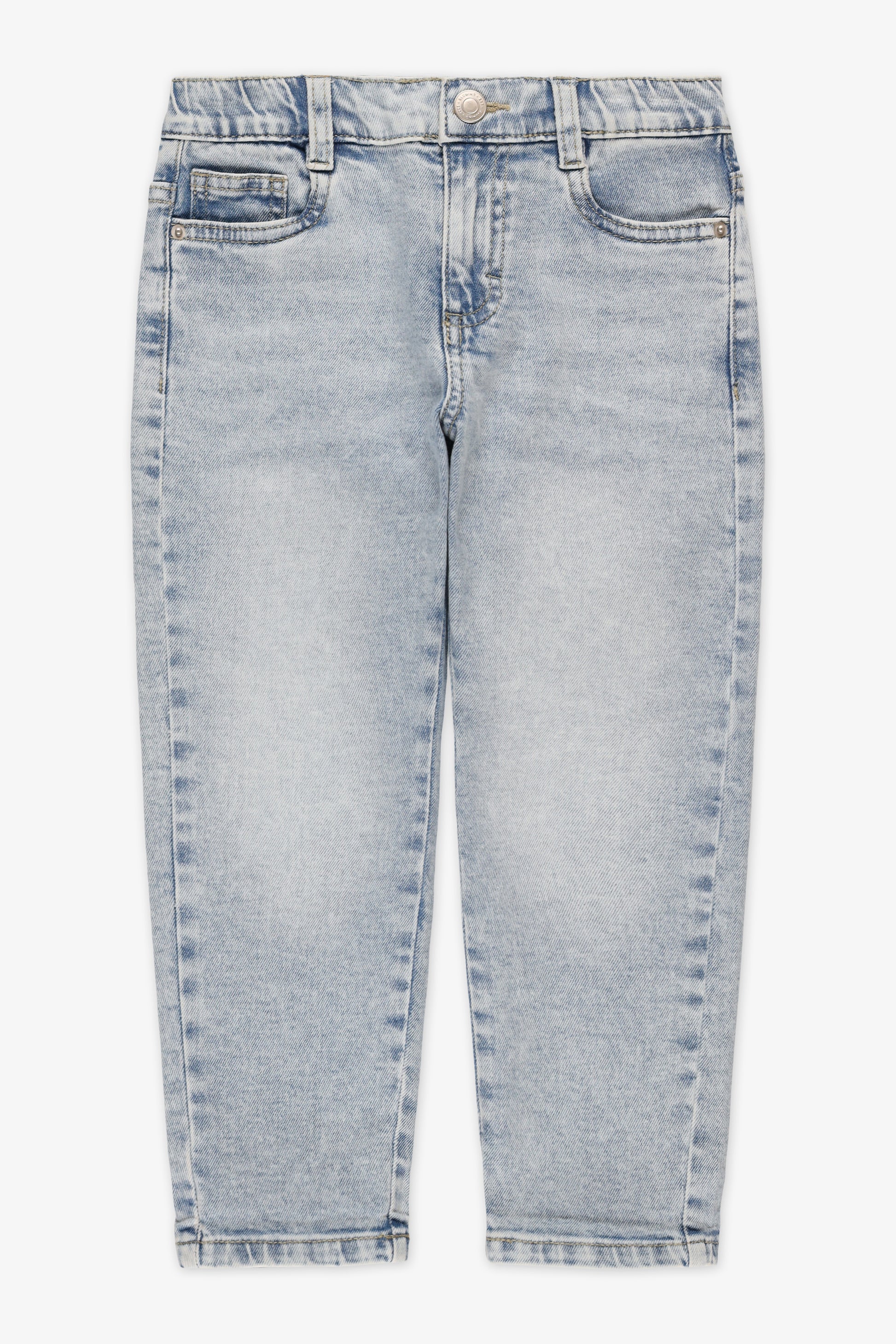 Jeans baggy 5 poches en denim - Bébé fille && DENIM PALE