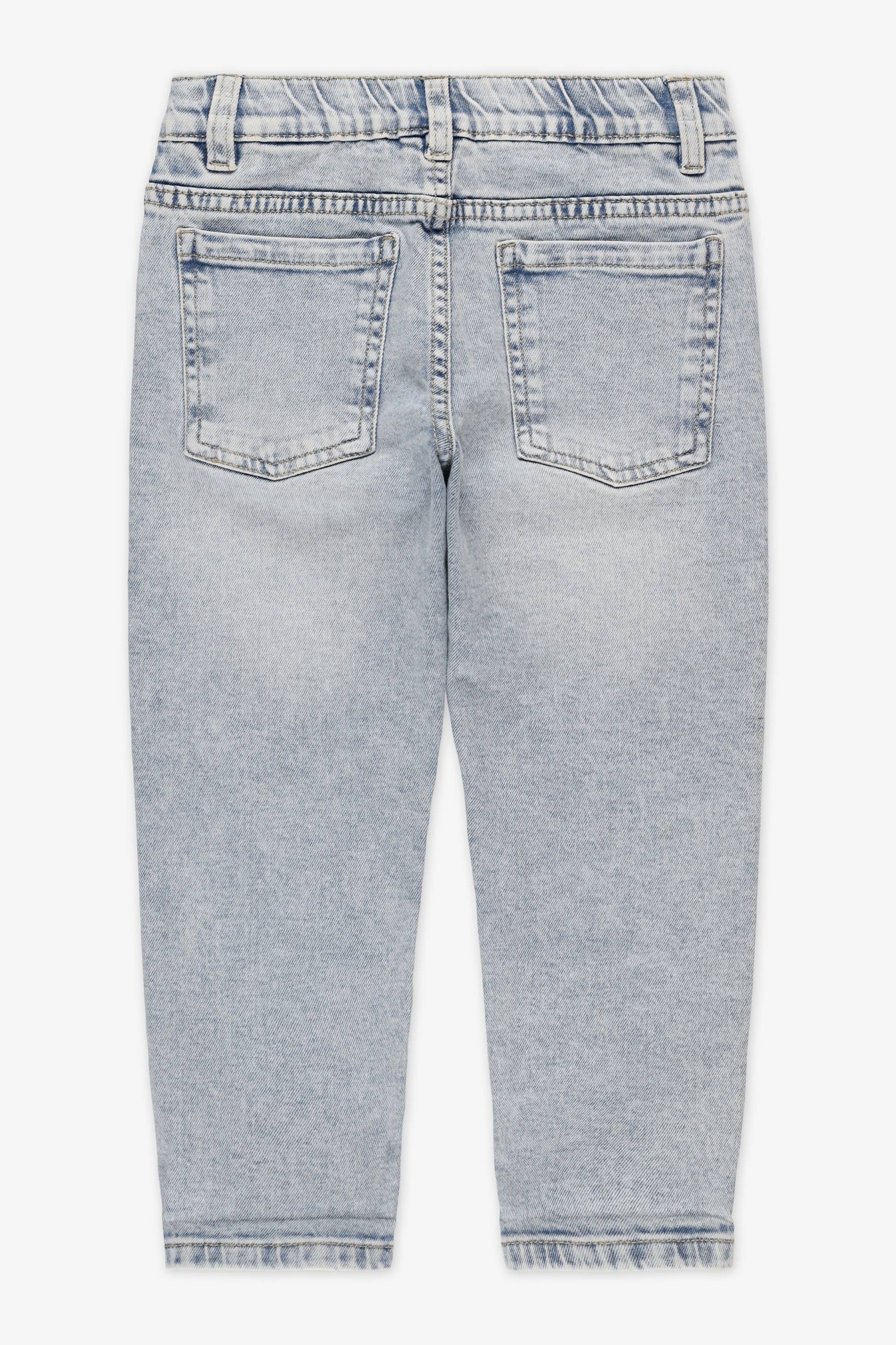 Jeans baggy 5 poches en denim - Bébé fille && DENIM PALE