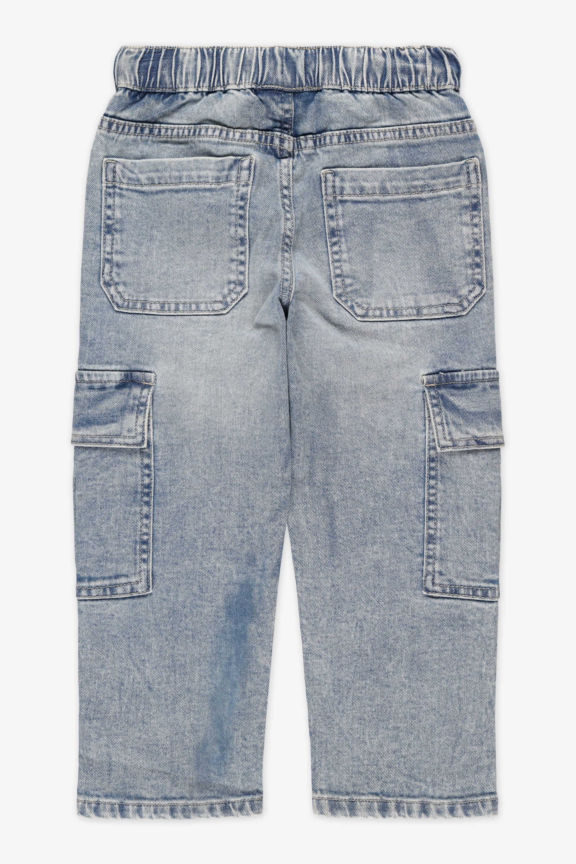 Jeans cargo décontractés avec poches - Enfant garçon && DENIM PALE