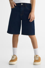 Bermuda denim coupe relaxe – Ado garçon && INDIGO