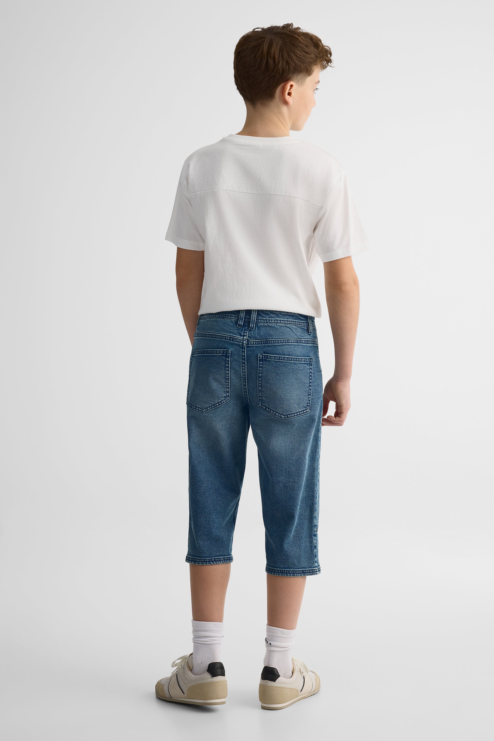 Capri denim stretch avec poches - Ado garçons && DENIM