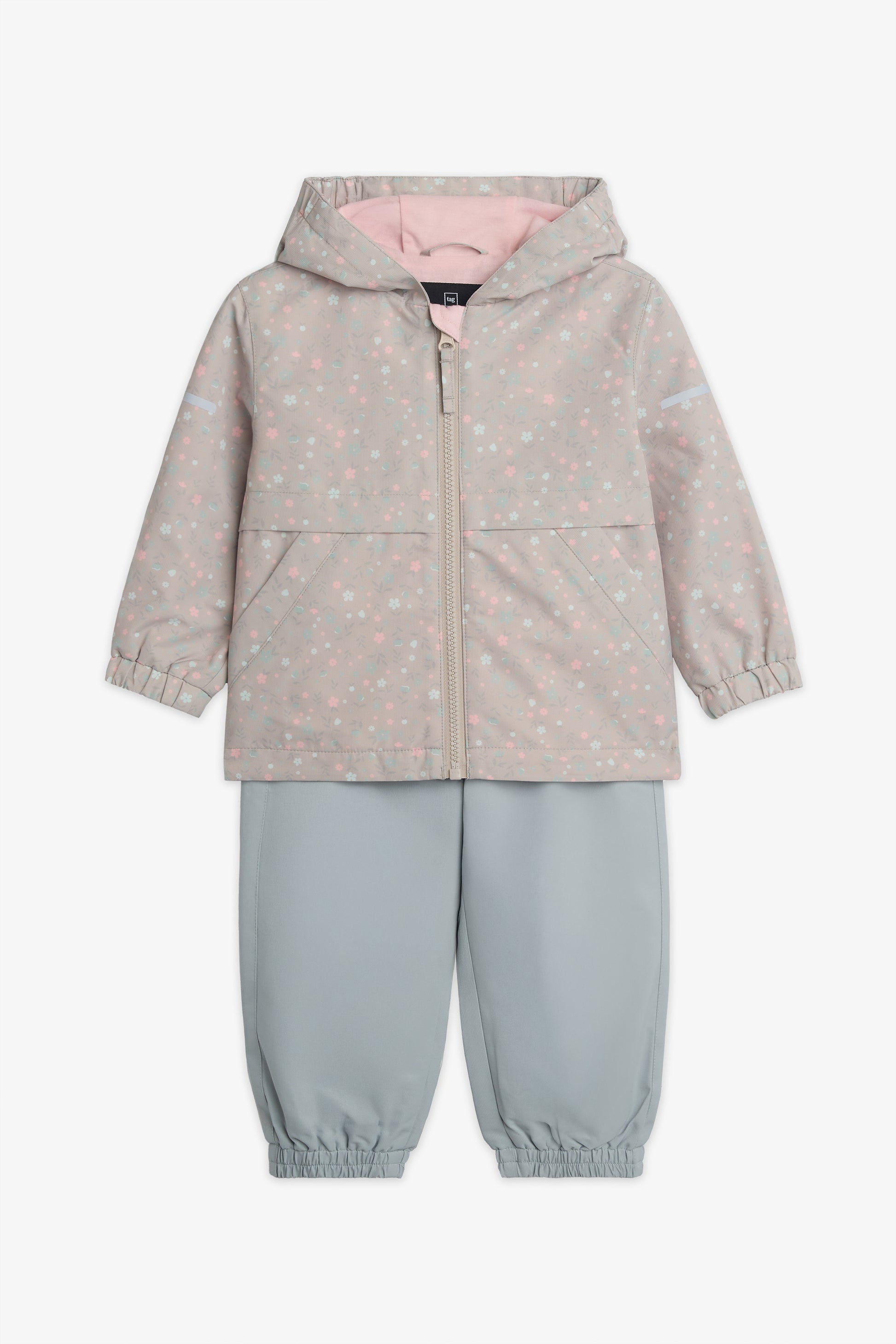 Ensemble d'extérieur mi-saison - Bébé fille && BEIGE/MULTI
