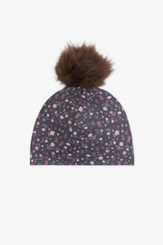 Tuque en jersey imprimé – Bébé fille && BRUN/MULTI