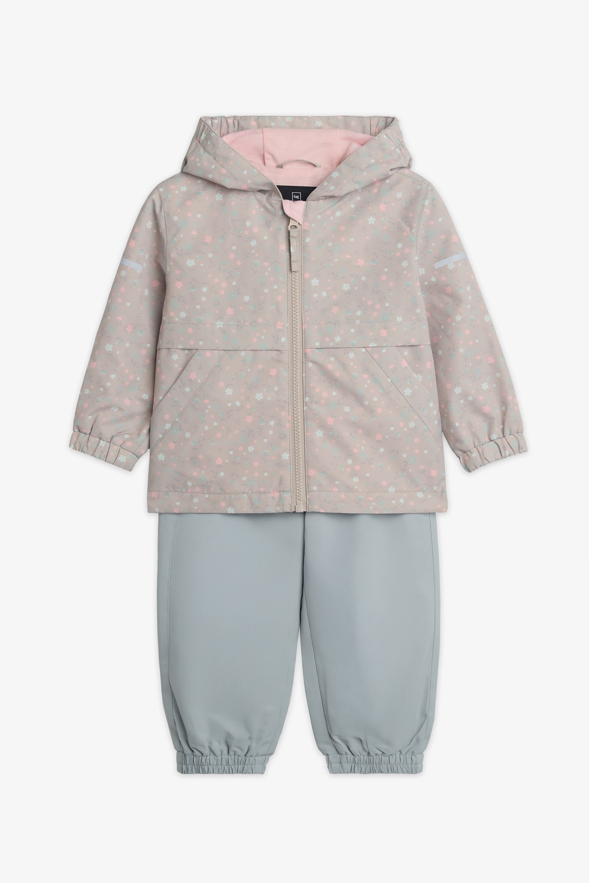 Ensemble d'extérieur mi-saison - Bébé fille && BEIGE/MULTI