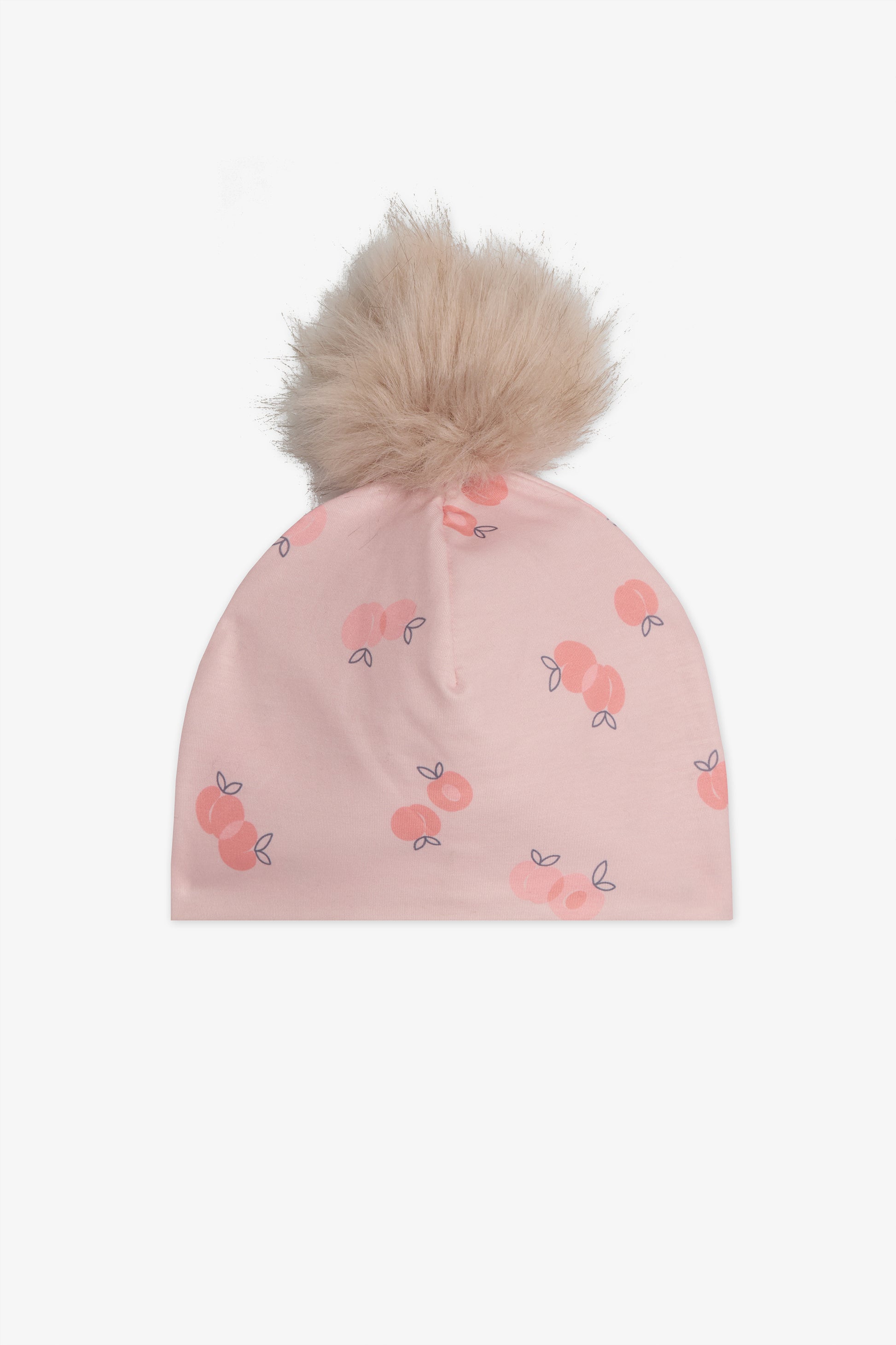 Tuque en jersey imprimé – Bébé fille && PECHE