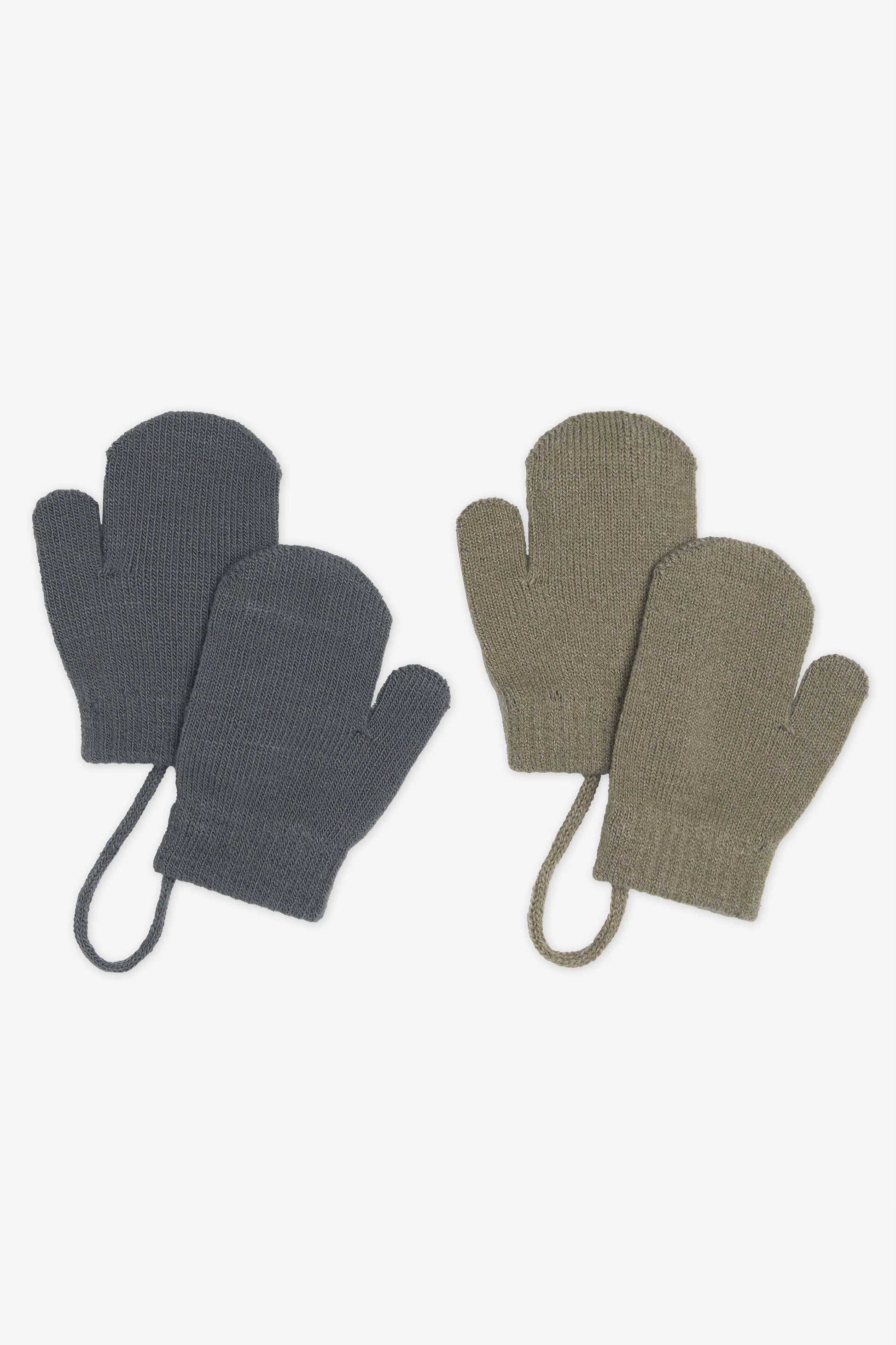 Pack de 2 mitaines en tricot - Enfant garçon - Aubainerie