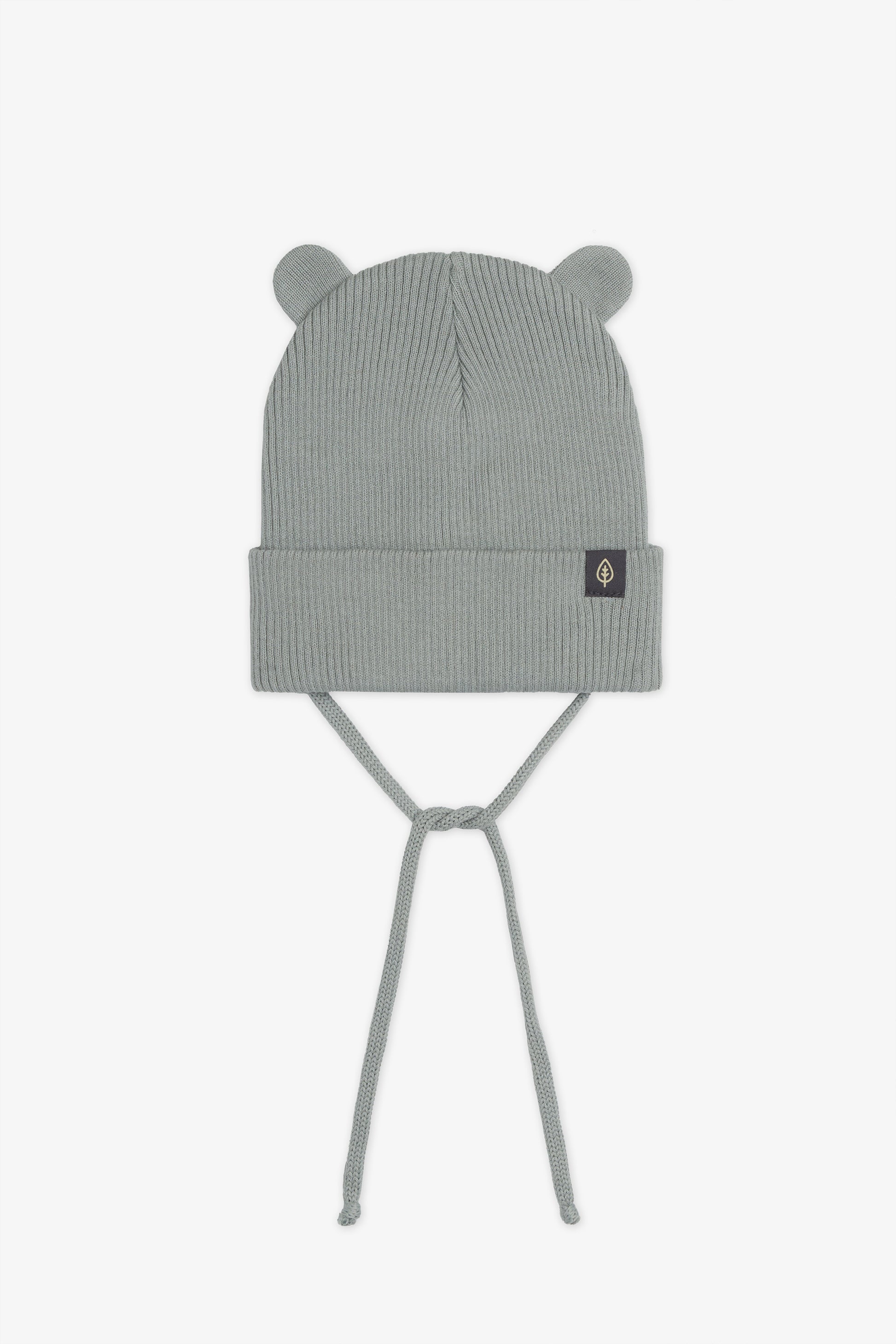 Tuque en tricot avec oreilles - Bébé garçon && GRIS