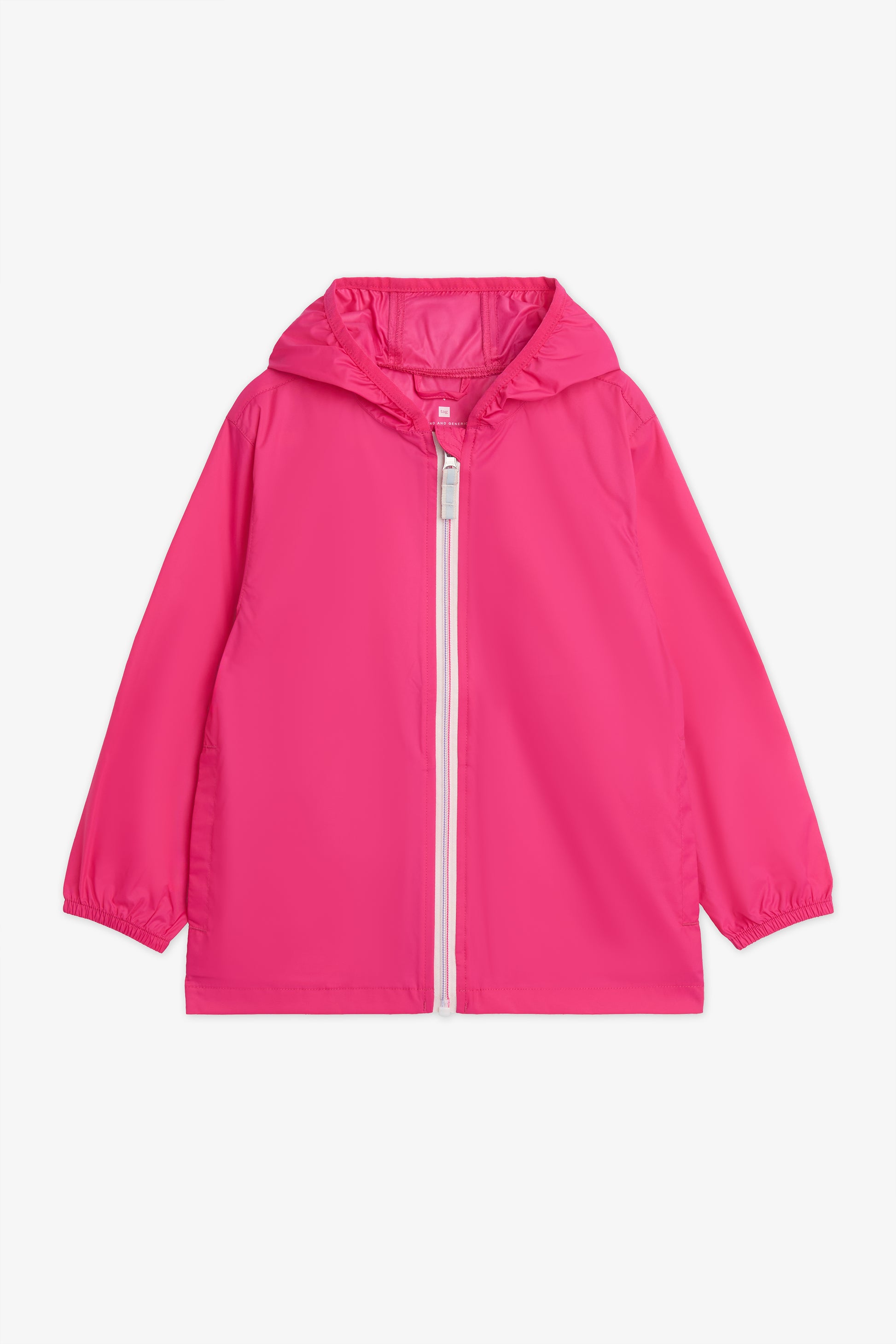 Manteau K-way coupe-vent avec capuchon - Enfant fille && ROSE
