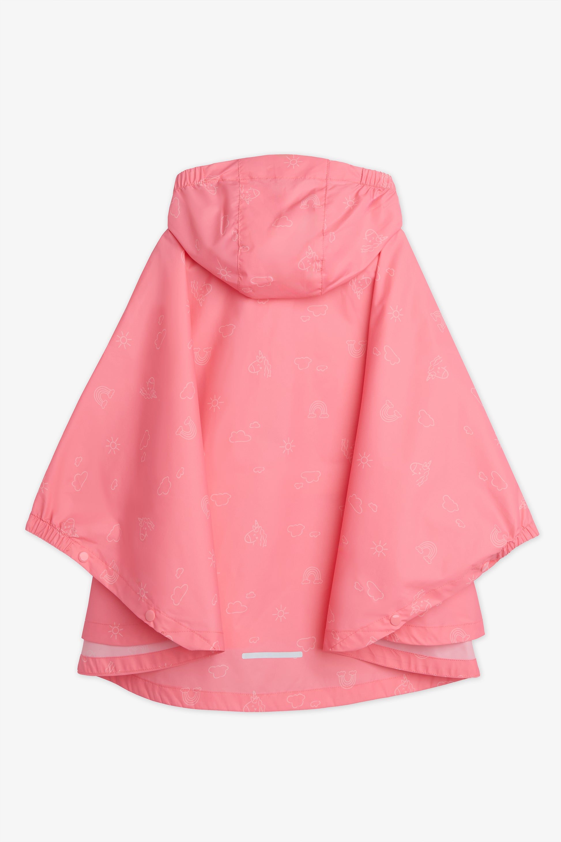 Poncho coupe-vent résistant à l'eau - Enfant fille && SAUMON