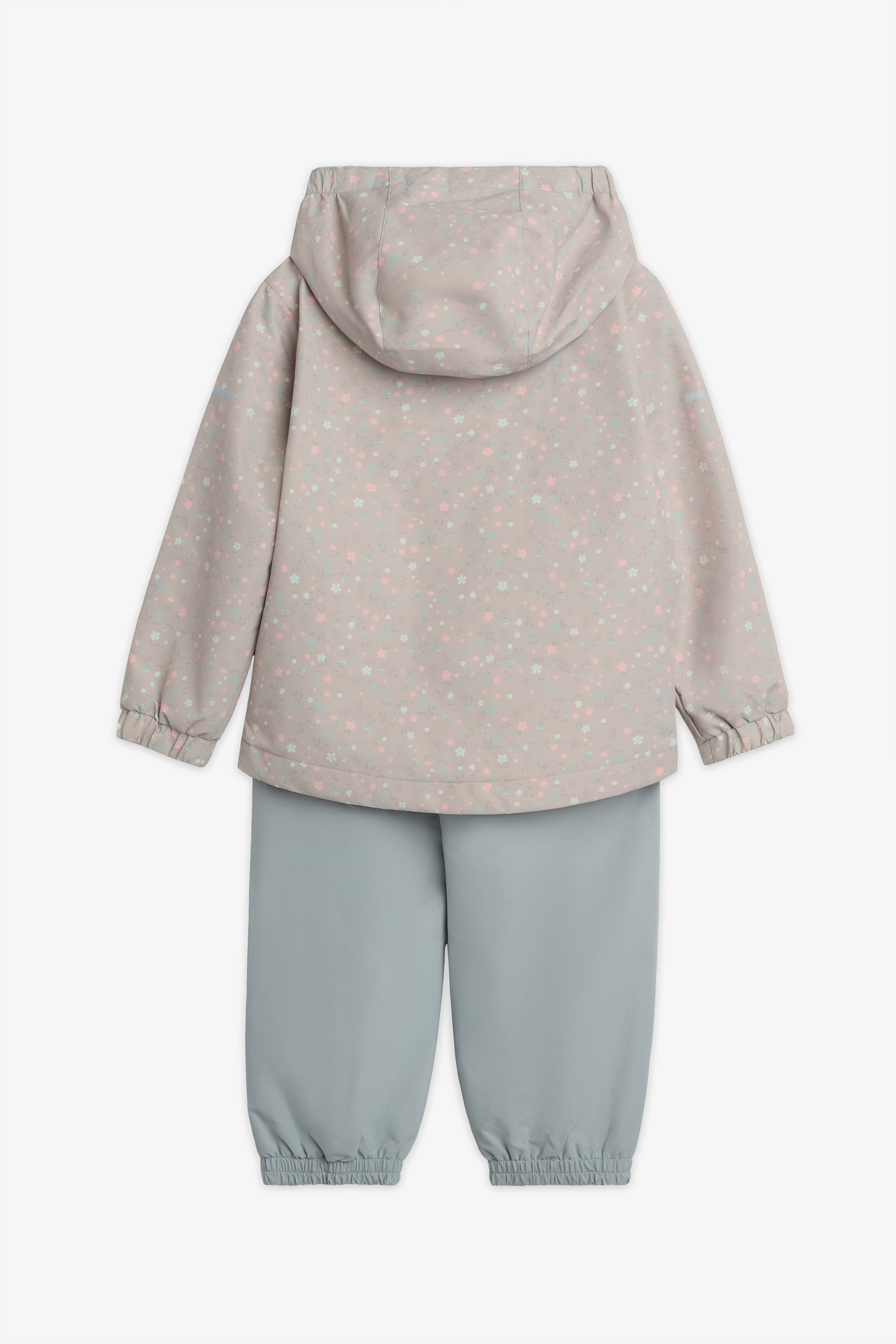 Ensemble nylon 2 pièces avec capuchon - Enfant fille && BEIGE/MULTI