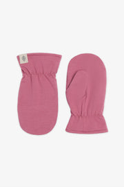 Mitaines en jersey double épaisseur - Enfant fille && FRAMBOISE