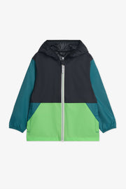Manteau K-way colorblock résistant à l'eau - Enfant garçon && NOIR
