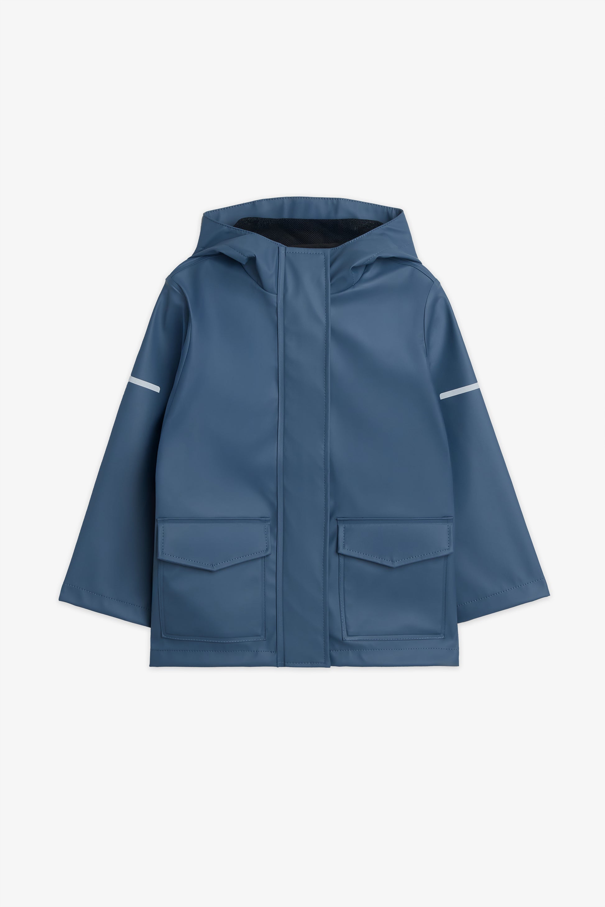 Manteau imperméable uni avec capuchon - Enfant garçon && BLEU FONCE