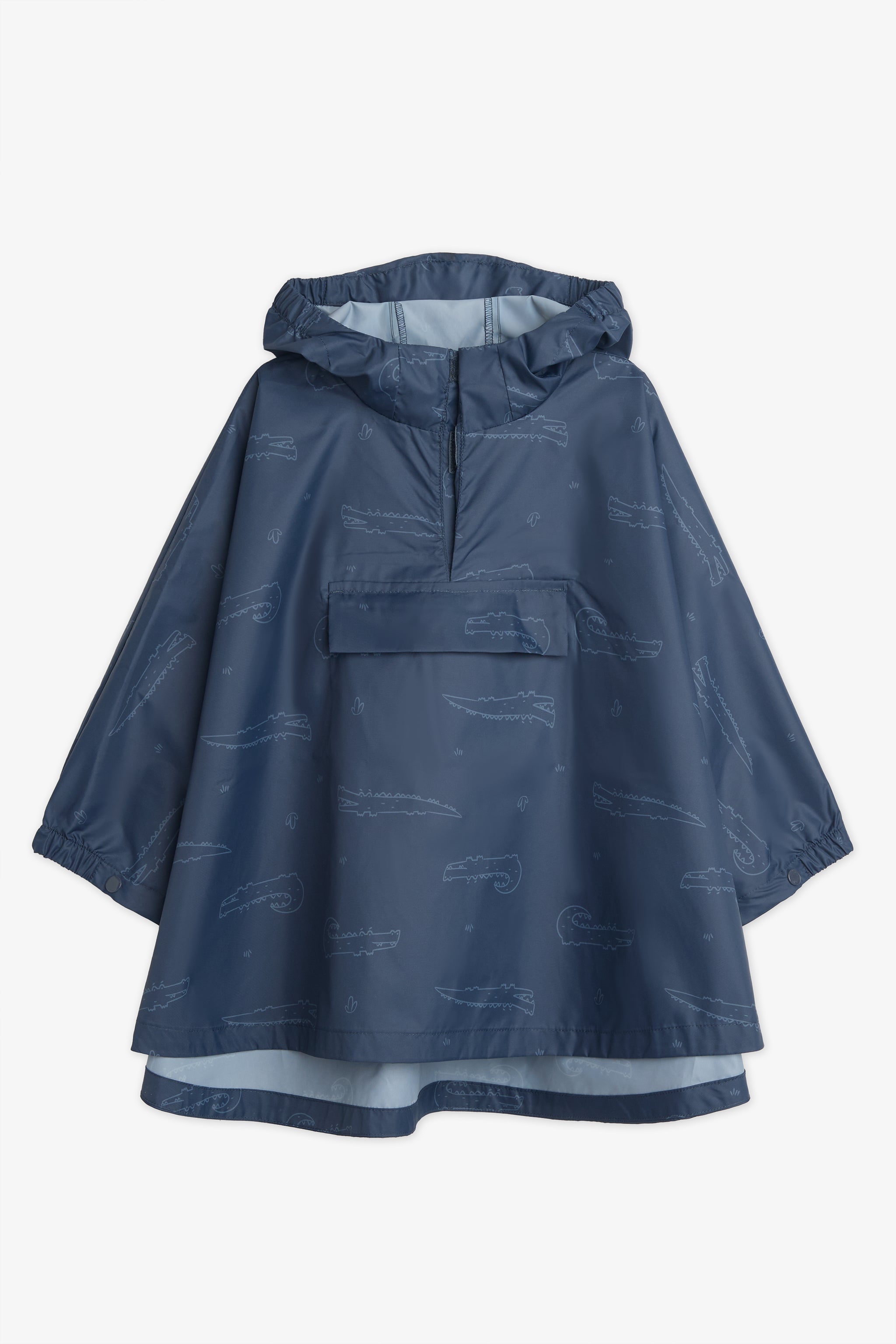 Manteau poncho coupe-vent compressible - Enfant garçon && MARIN/MULTI