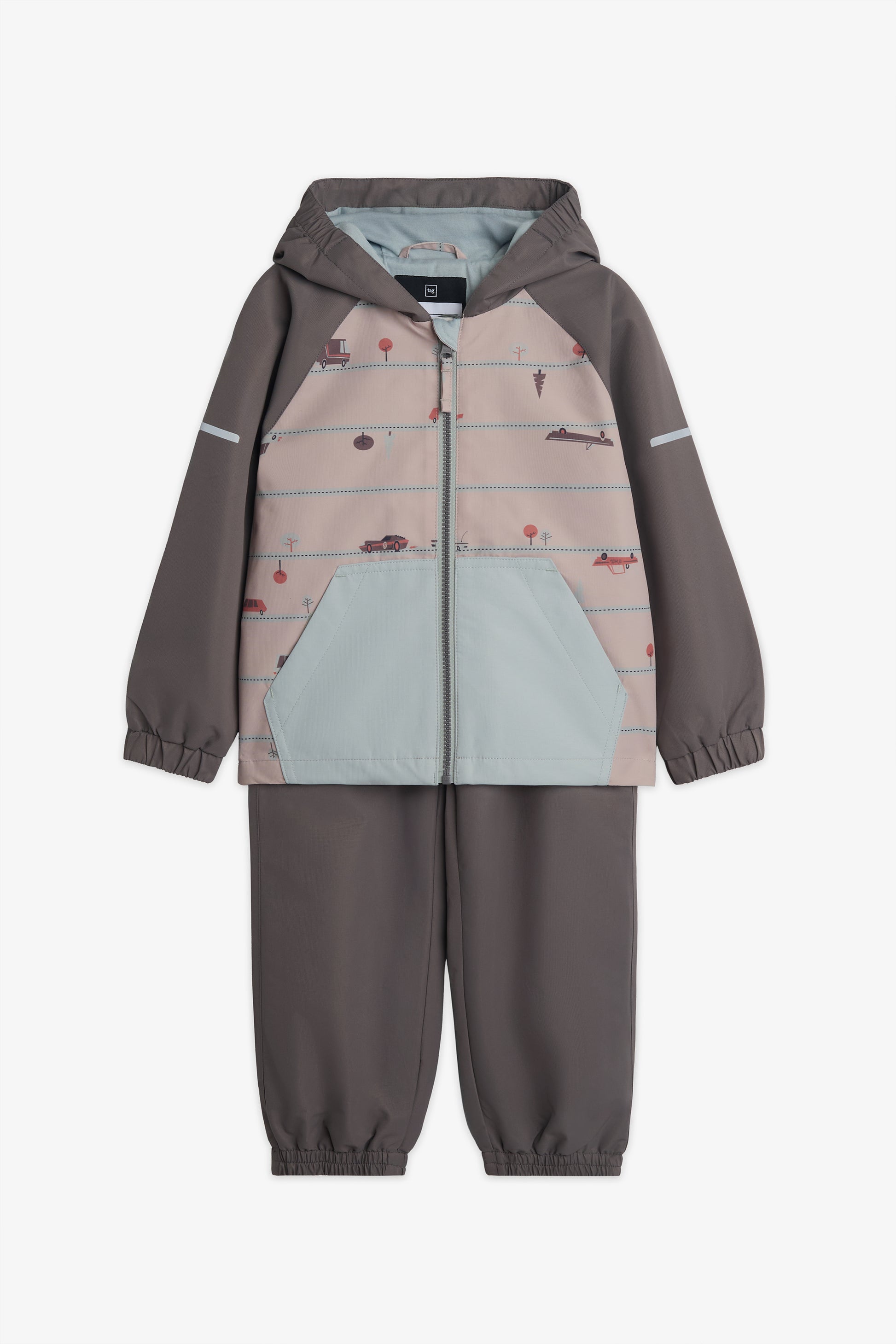 Ensemble nylon colorblock 2 pièces - Enfant fille && BEIGE/MULTI