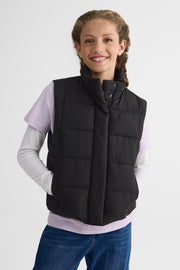 Veste S/manches doublée déperlant – Ado fille && NOIR