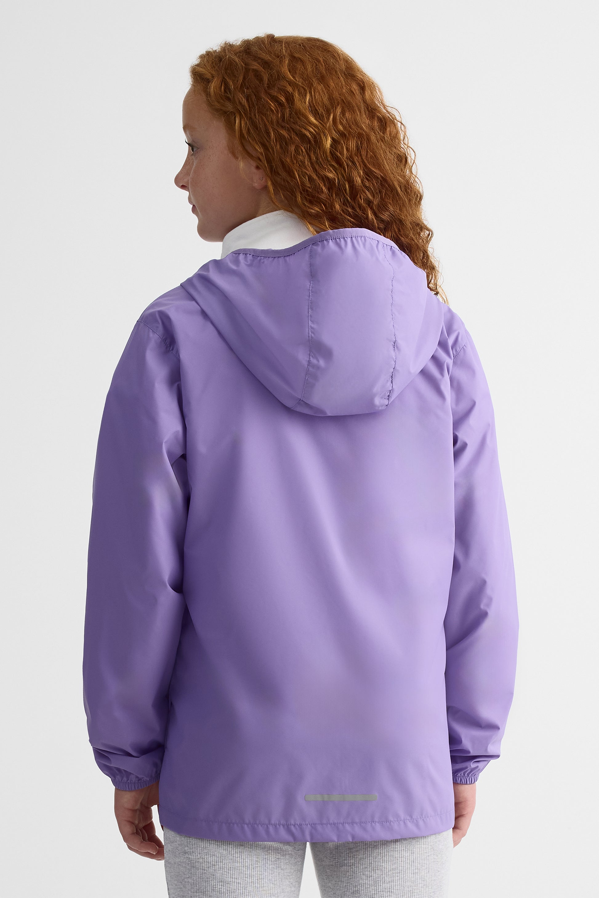 Manteau K-way coupe-vent avec capuchon - Ado fille && MAUVE