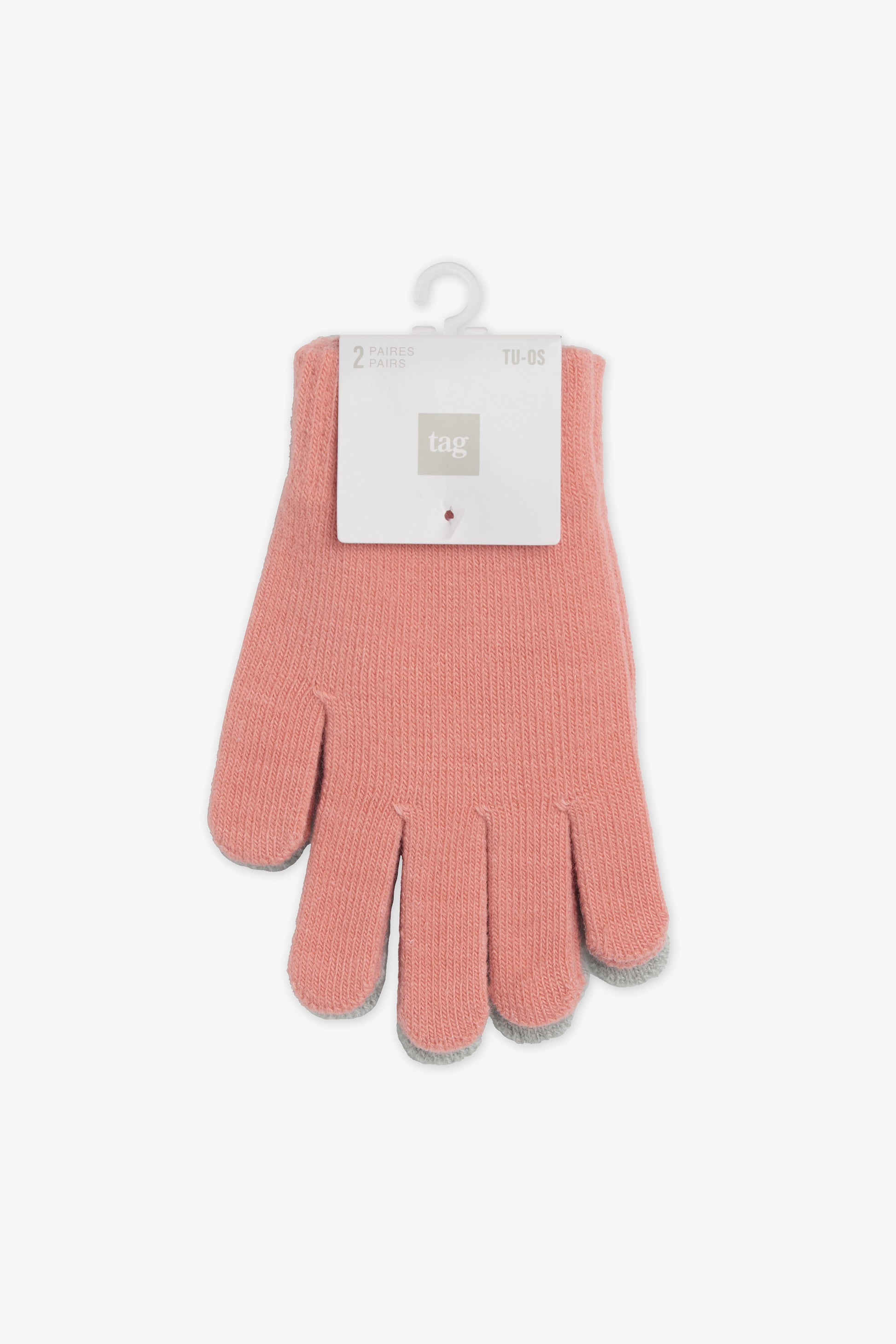 Paquets de 2 gants - Enfant fille && CORAIL
