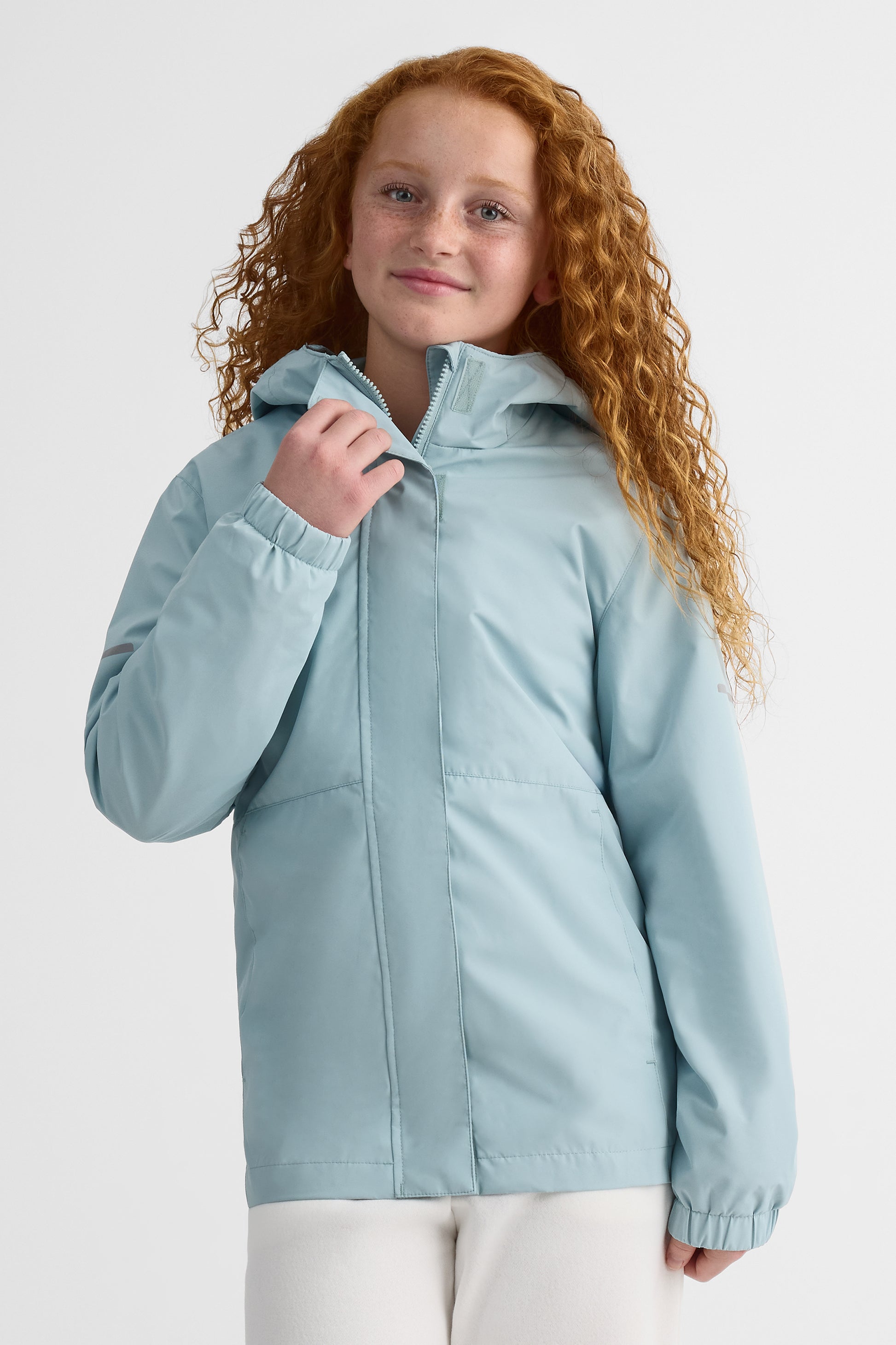 Manteau 3-en-1 avec capuchon - Femme && VERT DE GRIS