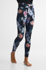 Legging taille haute contrôle ventre - Femme && NOIR/MULTI