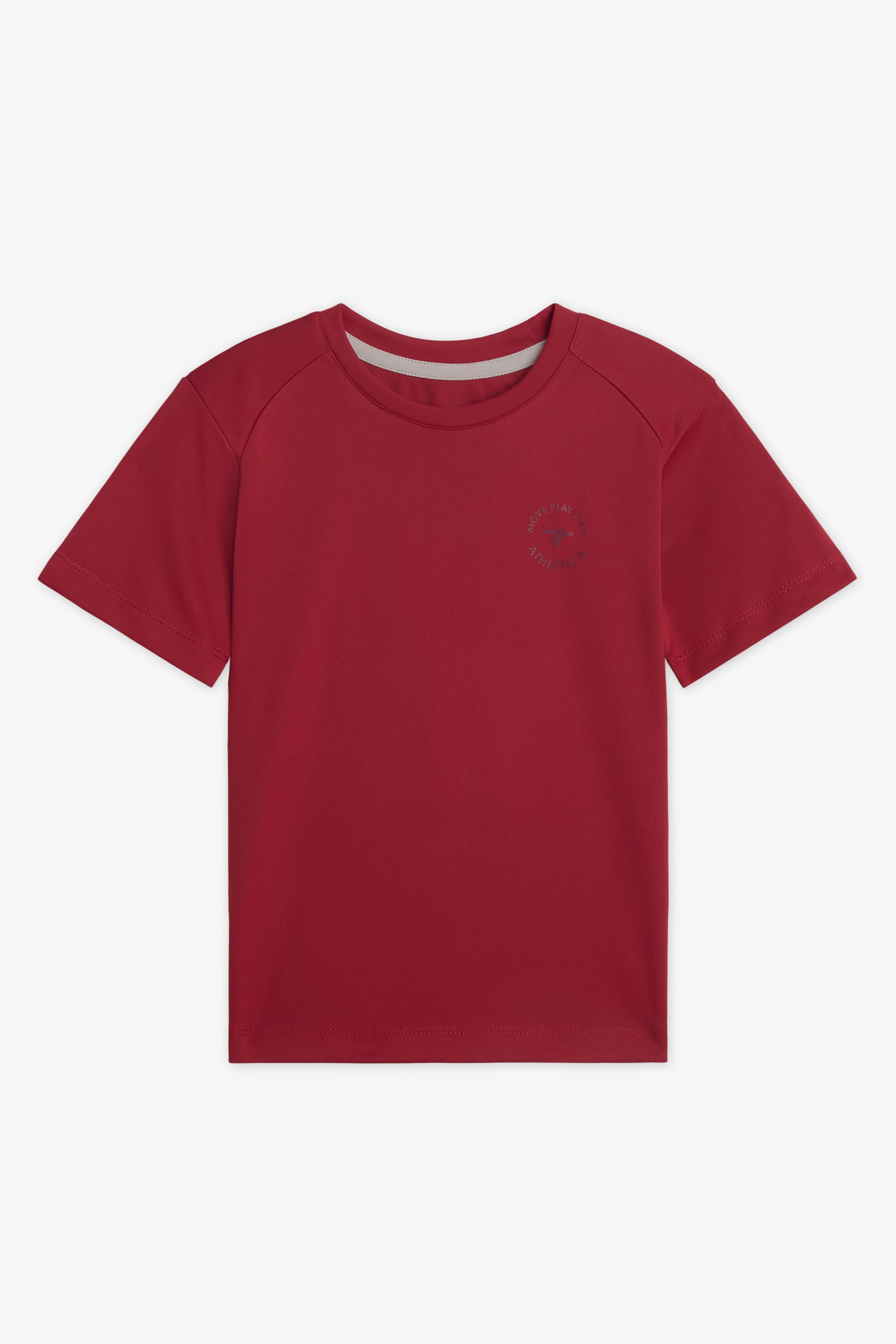 Chandail M/courtes col rond – Enfant garçon && ROUGE