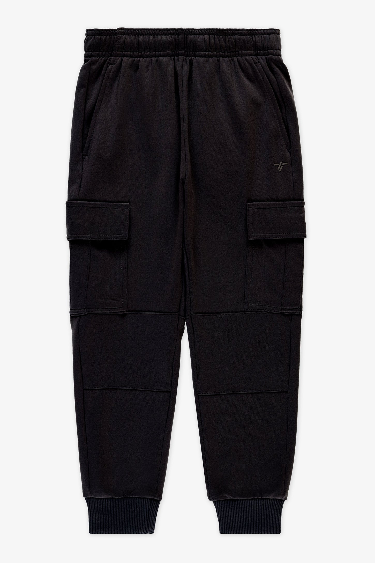 Pantalon cargo ouaté extensible - Enfant garçon && NOIR