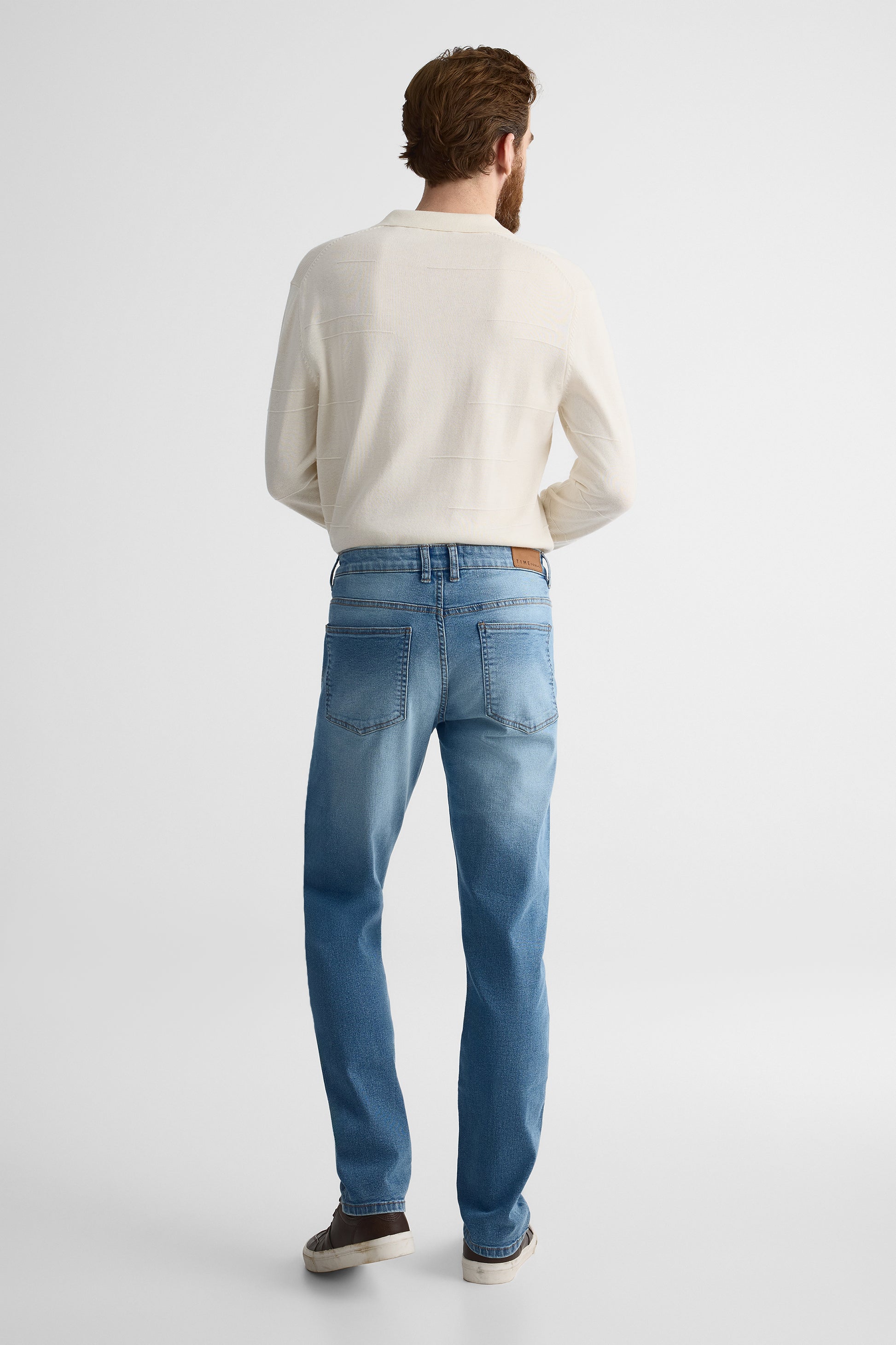 Jeans 5 poches slim confort - Homme && DENIM MOYEN